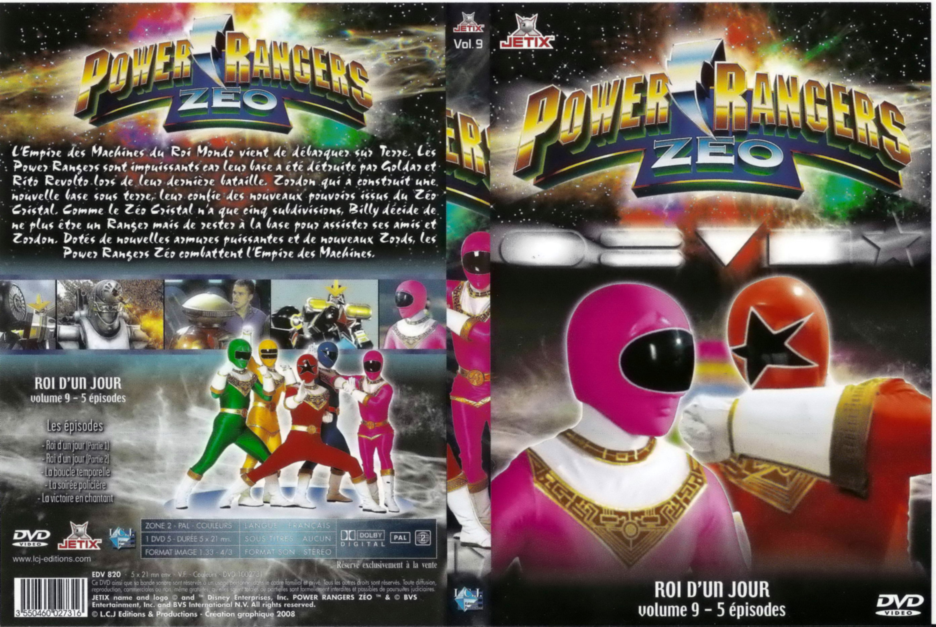 Jaquette DVD Power rangers zeo vol 9