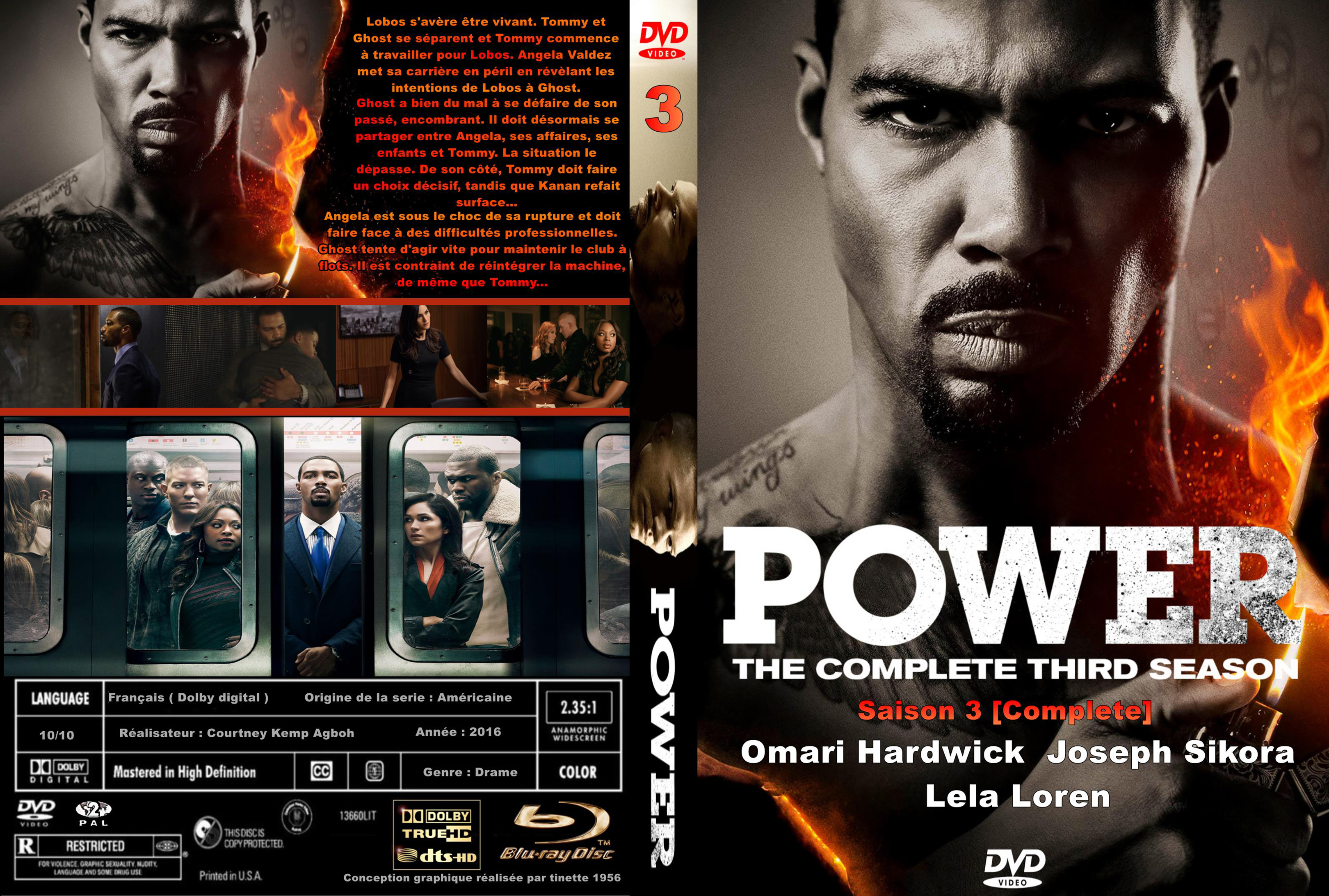 Jaquette DVD Power saison 3 custom