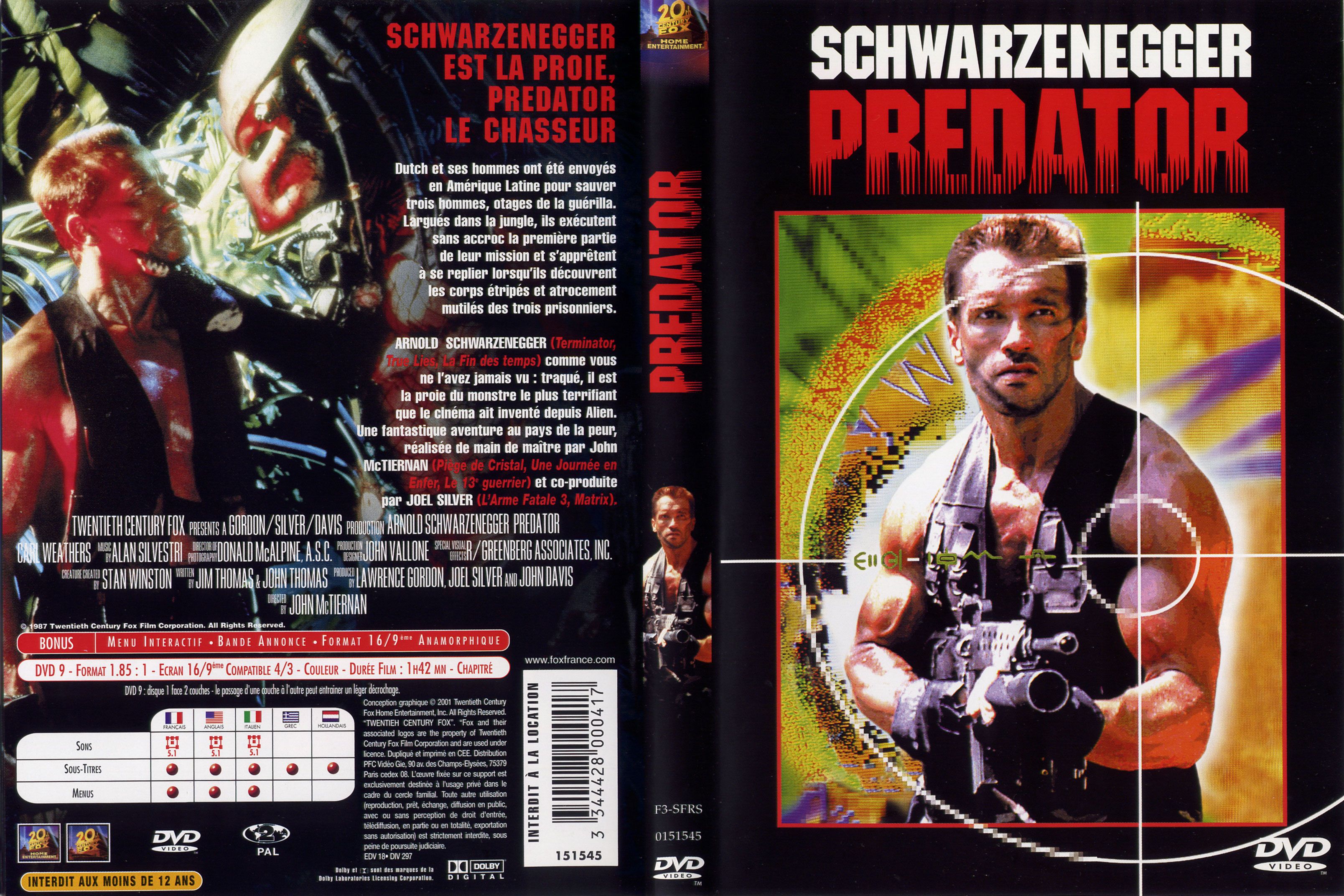 Jaquette DVD Predator