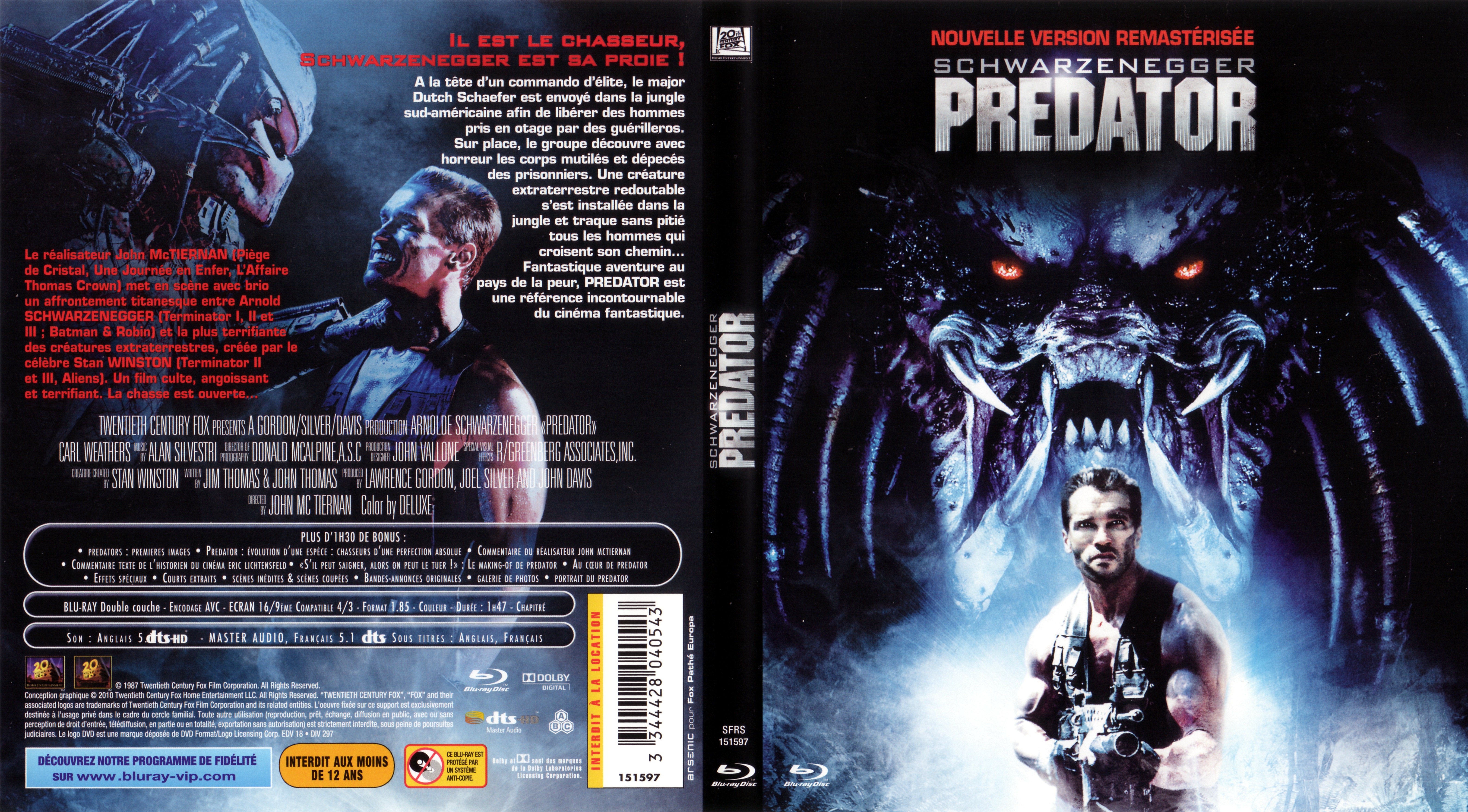 Jaquette DVD Predator (BLU-RAY) v2