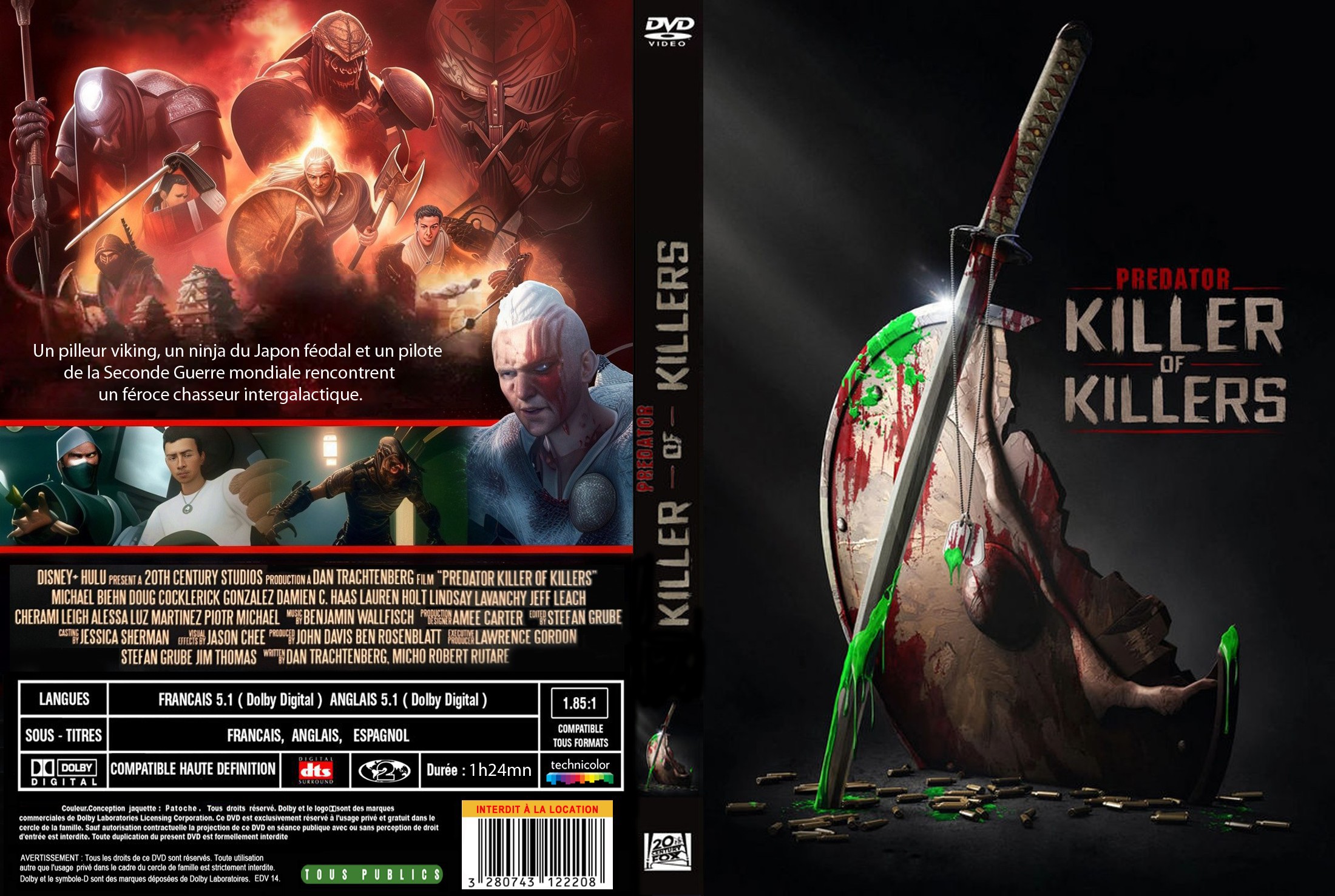 Jaquette DVD Predator killer of killers custom