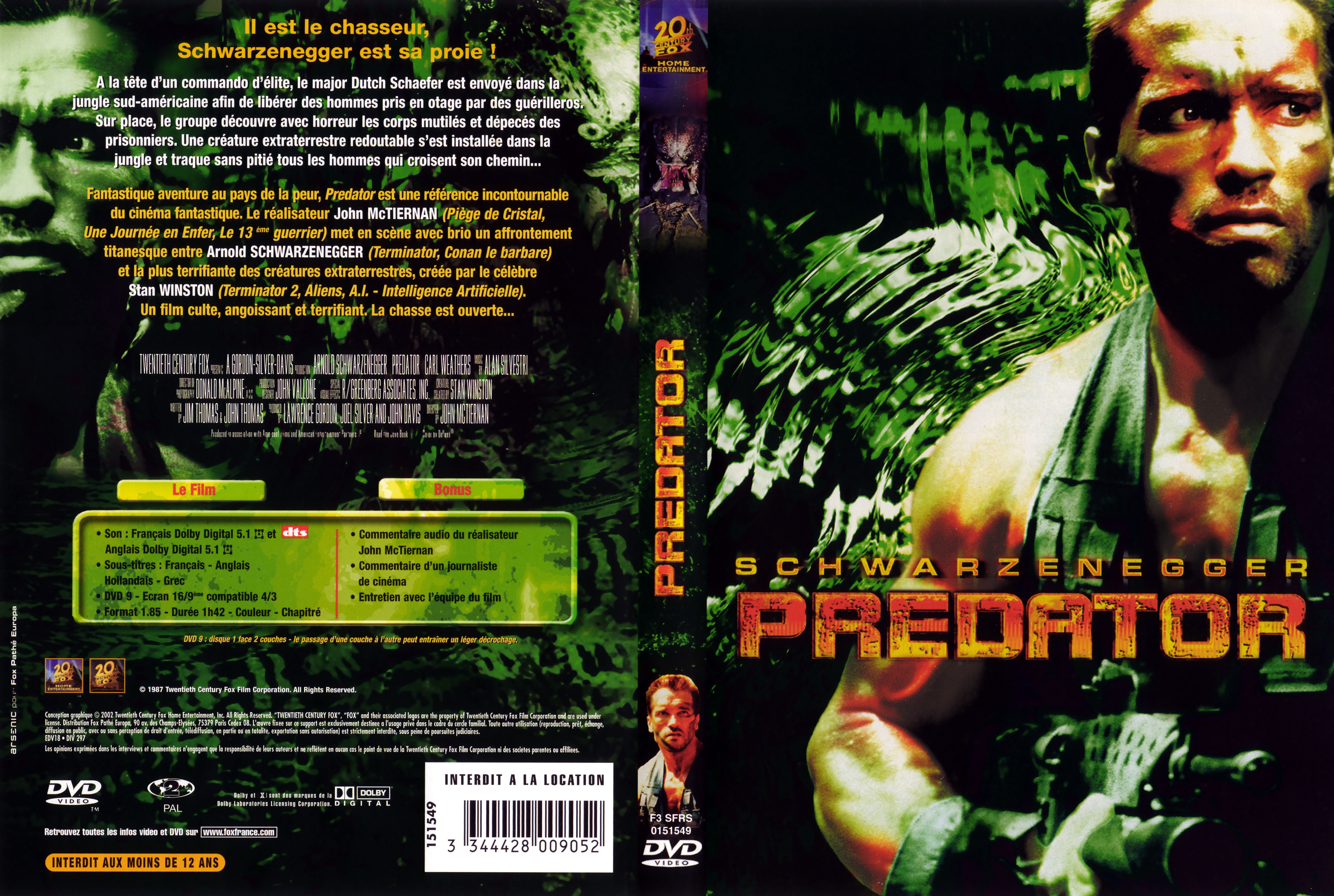 Jaquette DVD Predator v2