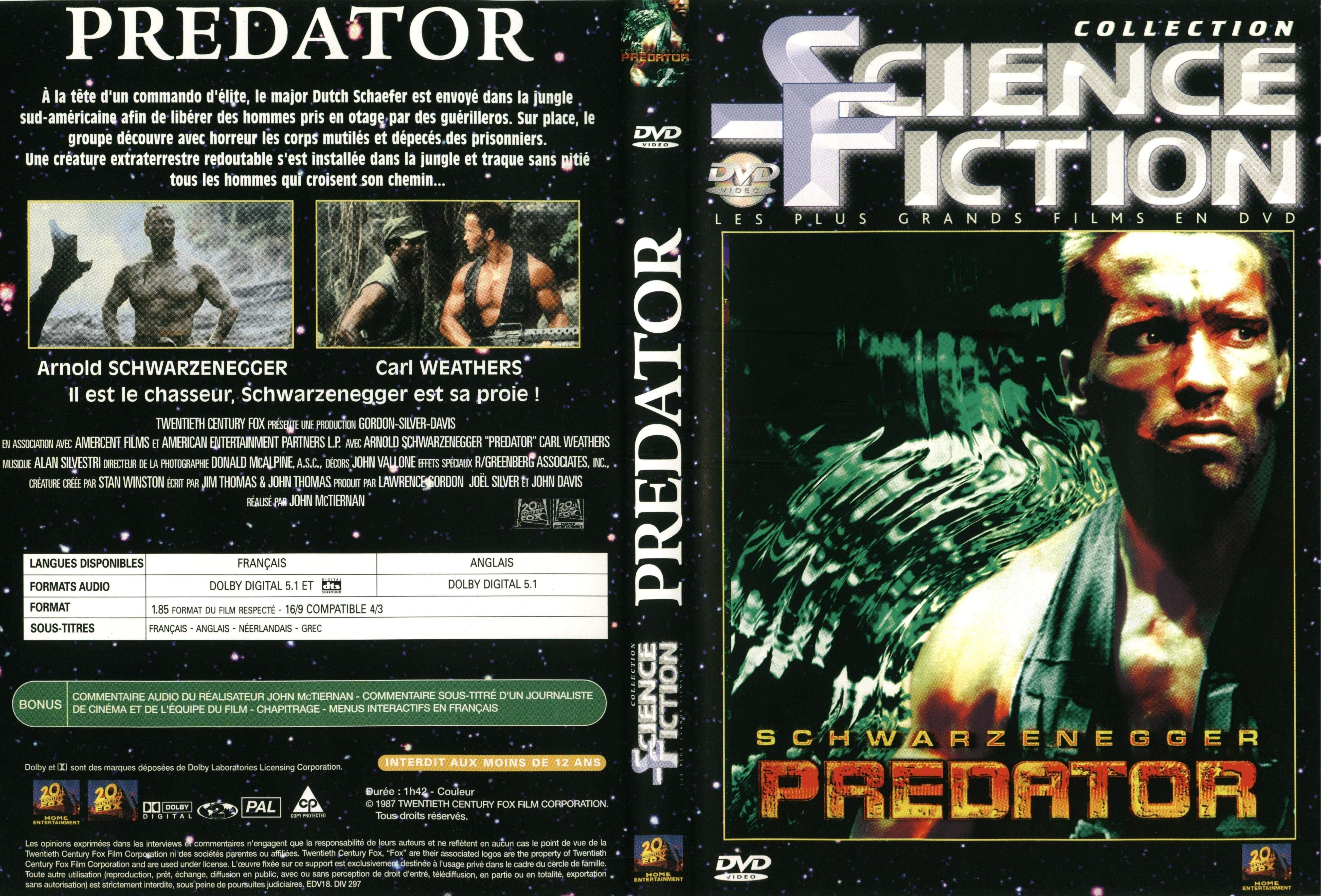 Jaquette DVD Predator v3