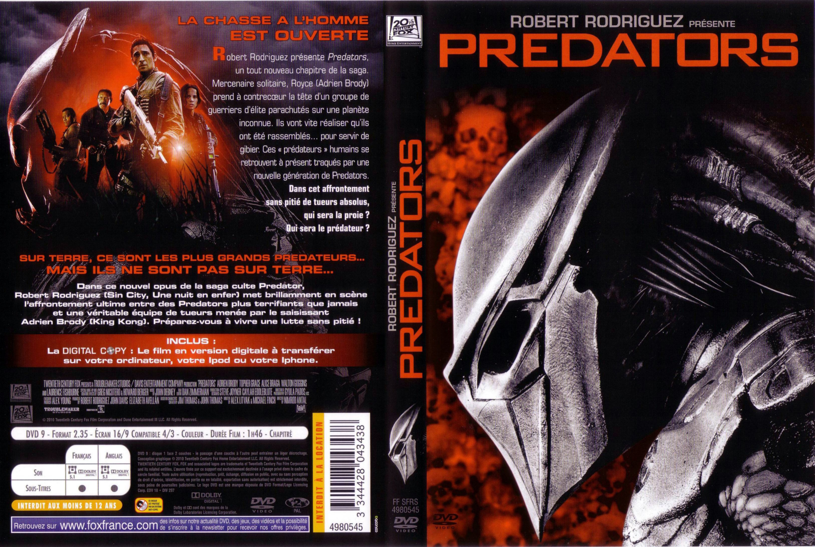 Jaquette DVD Predators