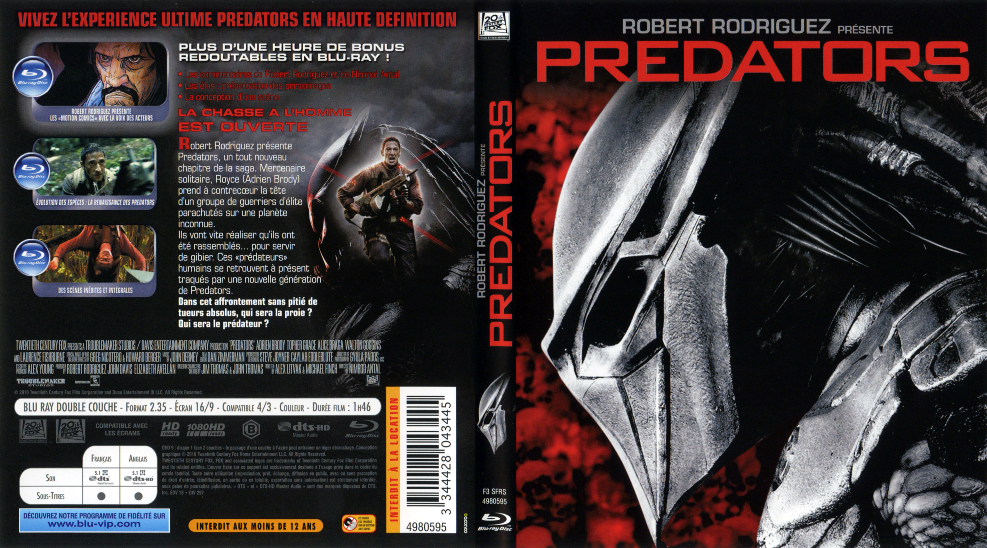 Jaquette DVD Predators (BLU-RAY)
