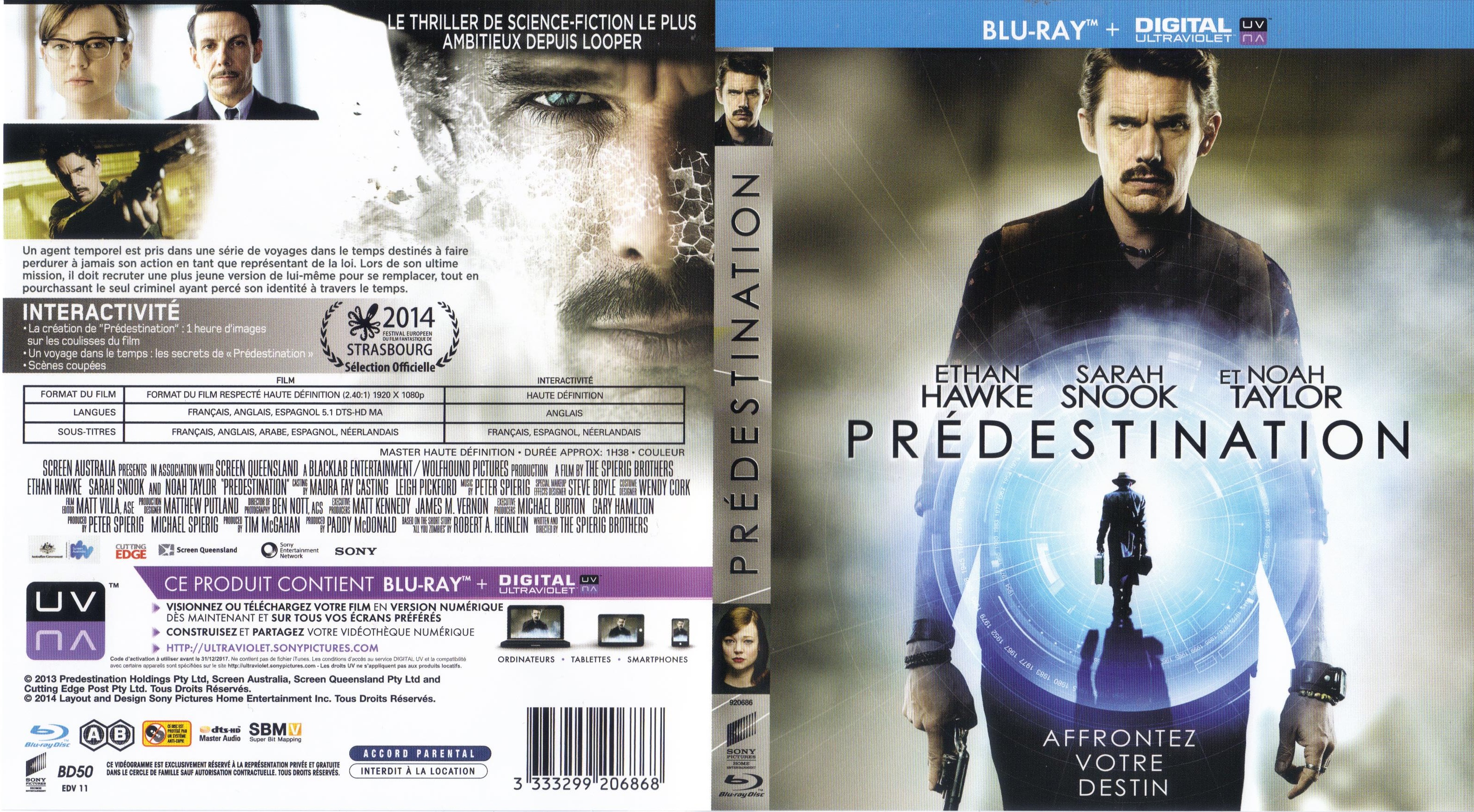 Jaquette DVD Predestination (BLU-RAY)