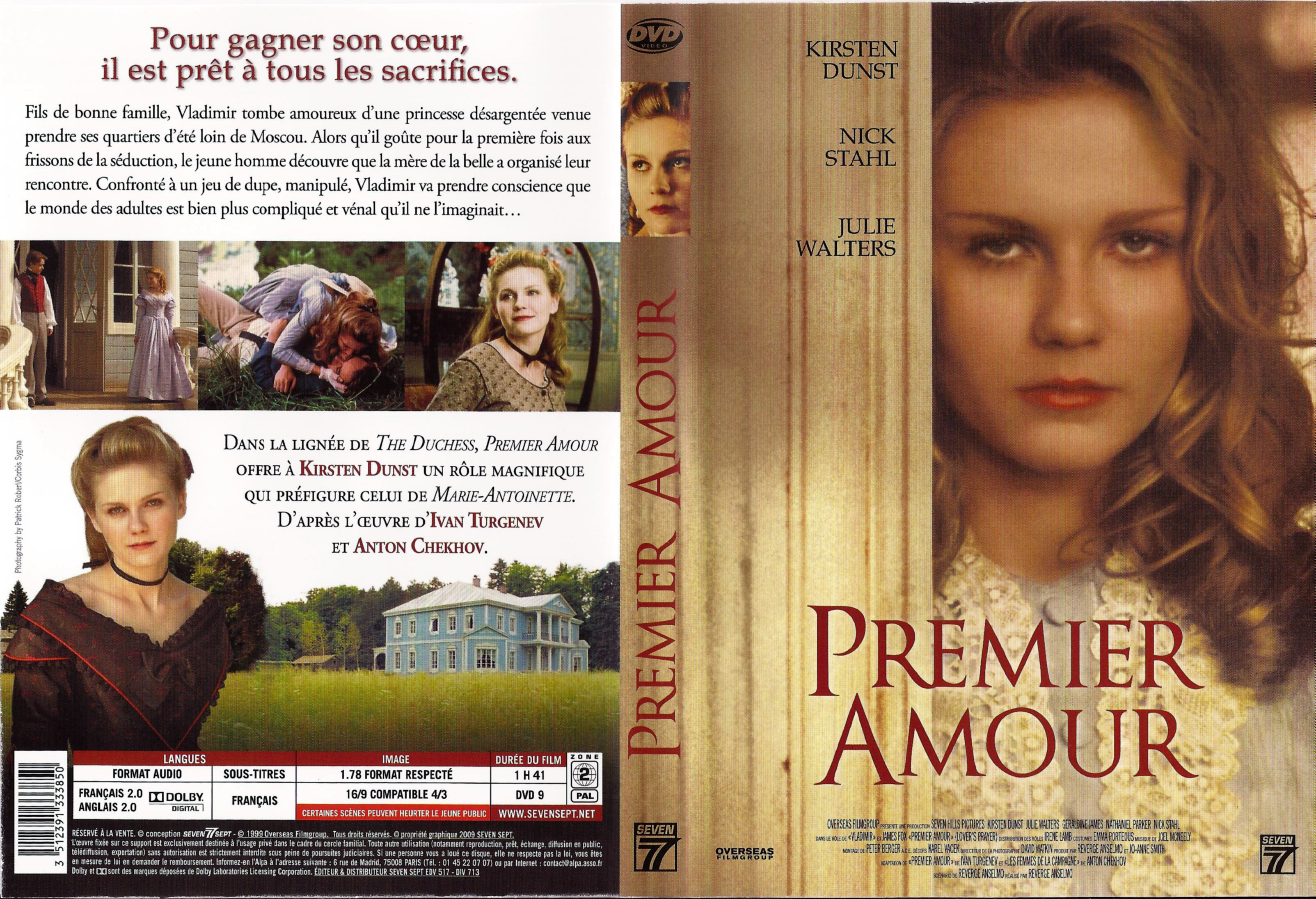 Jaquette DVD Premier amour