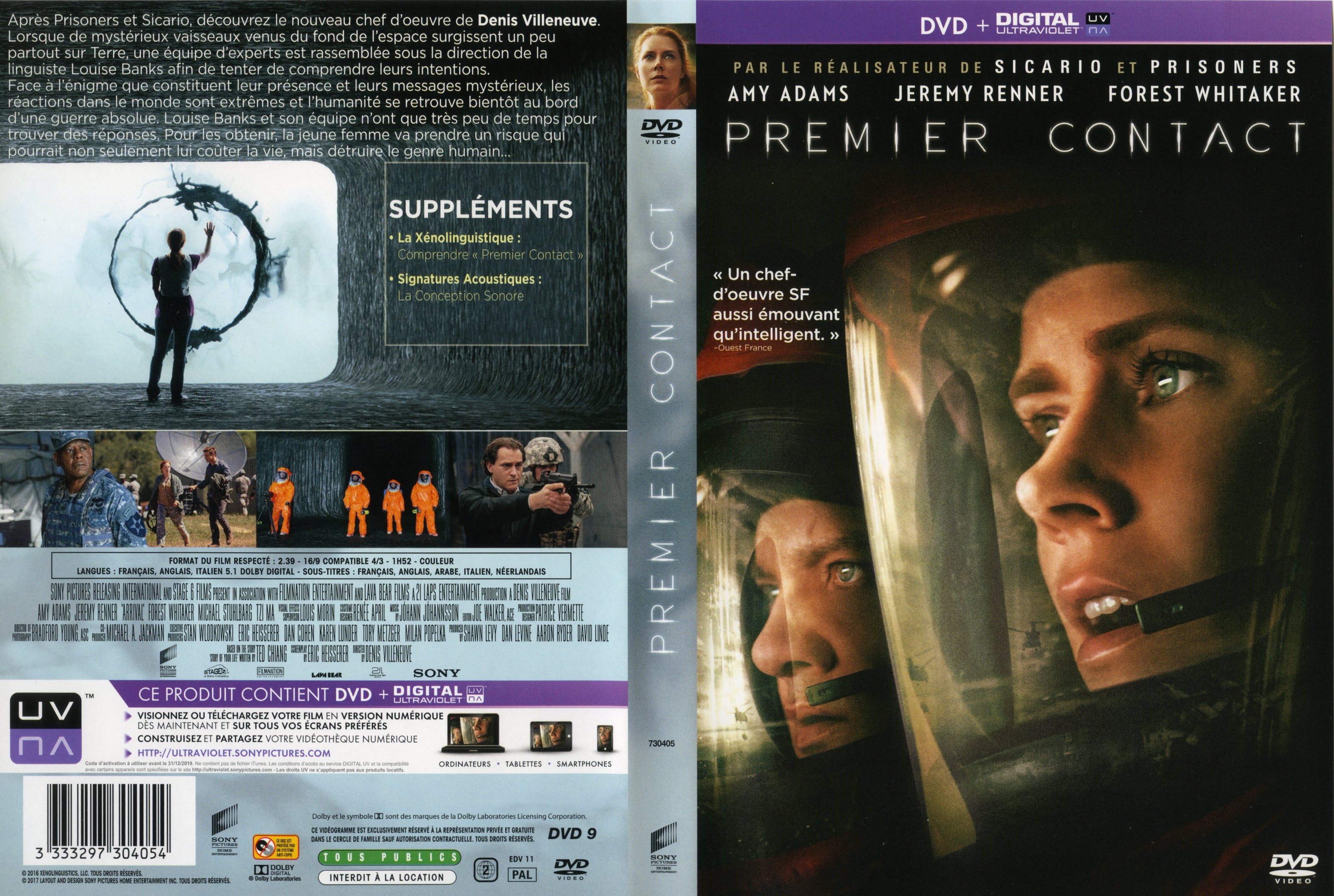 Jaquette DVD Premier contact