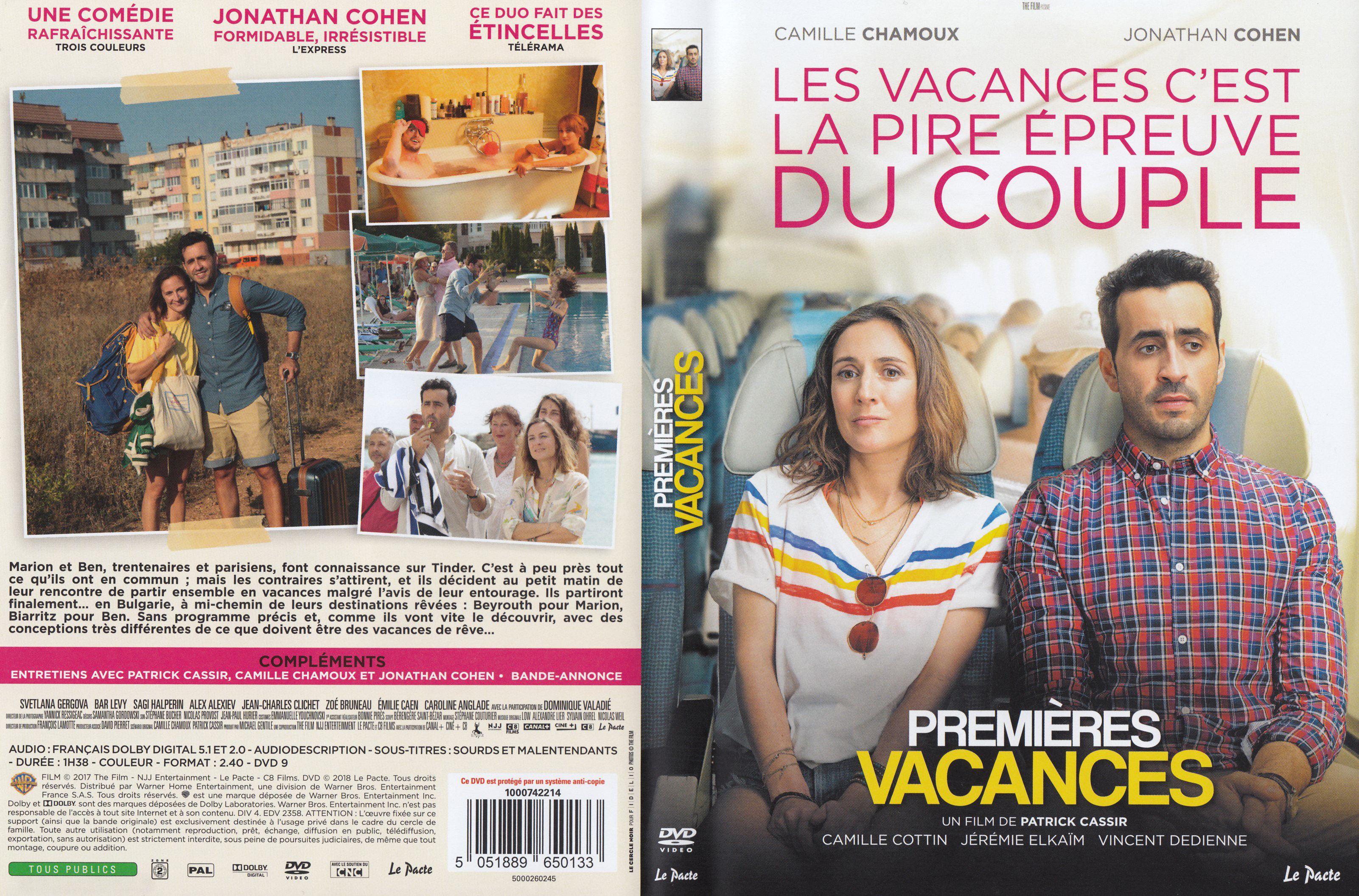 Jaquette DVD Premires vacances