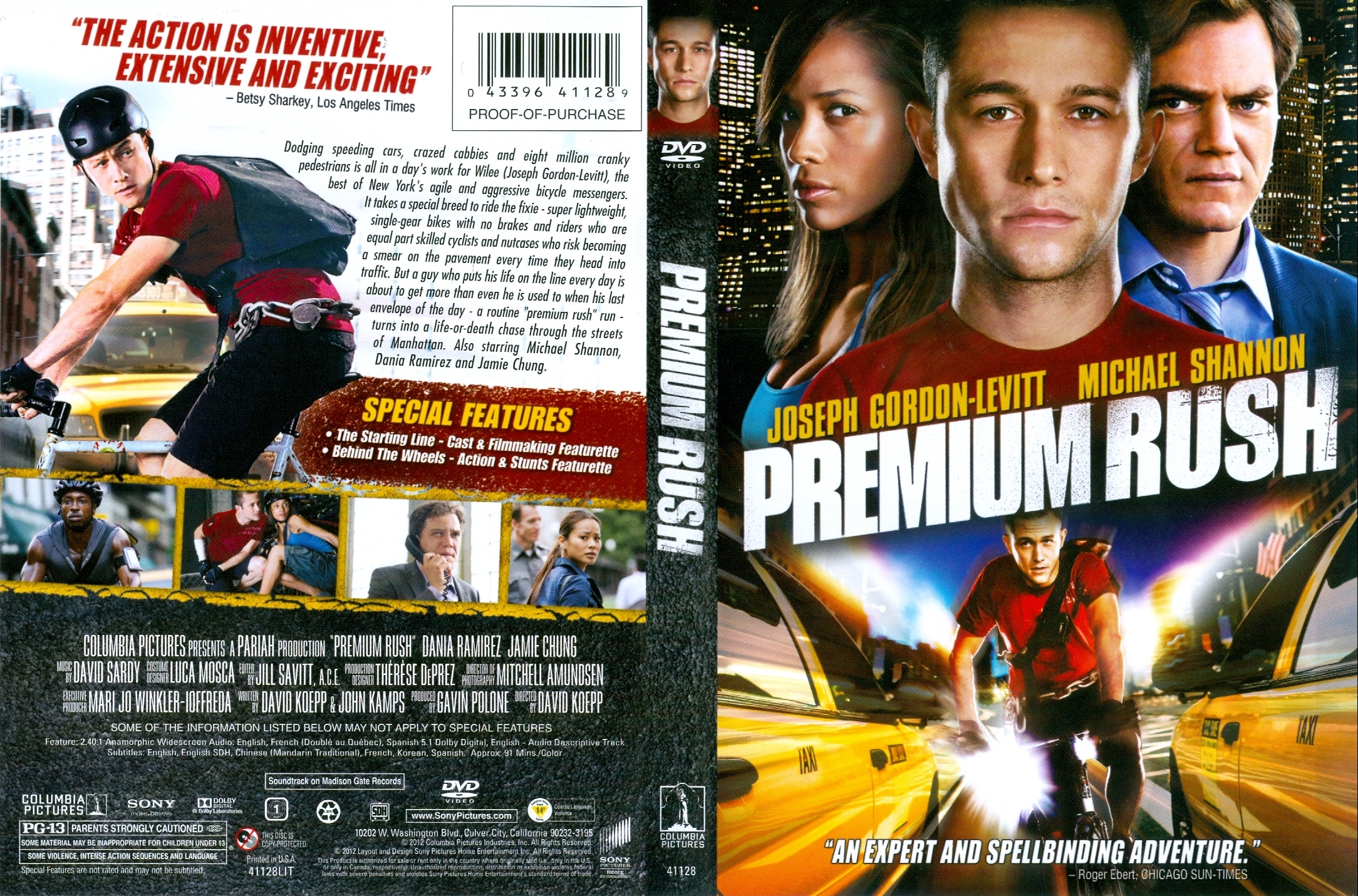 Jaquette DVD Premium Rush Zone 1