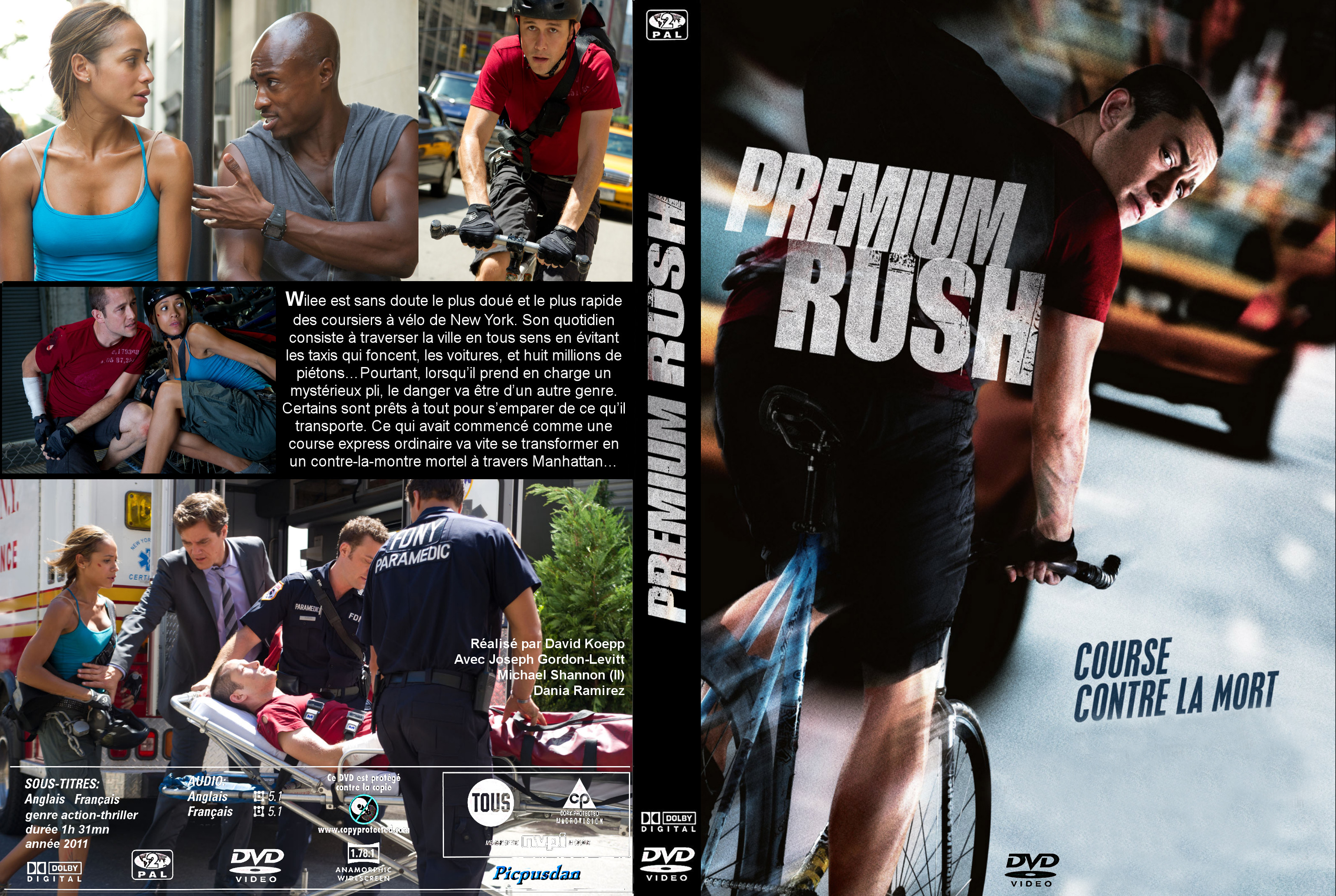 Jaquette DVD Premium Rush custom