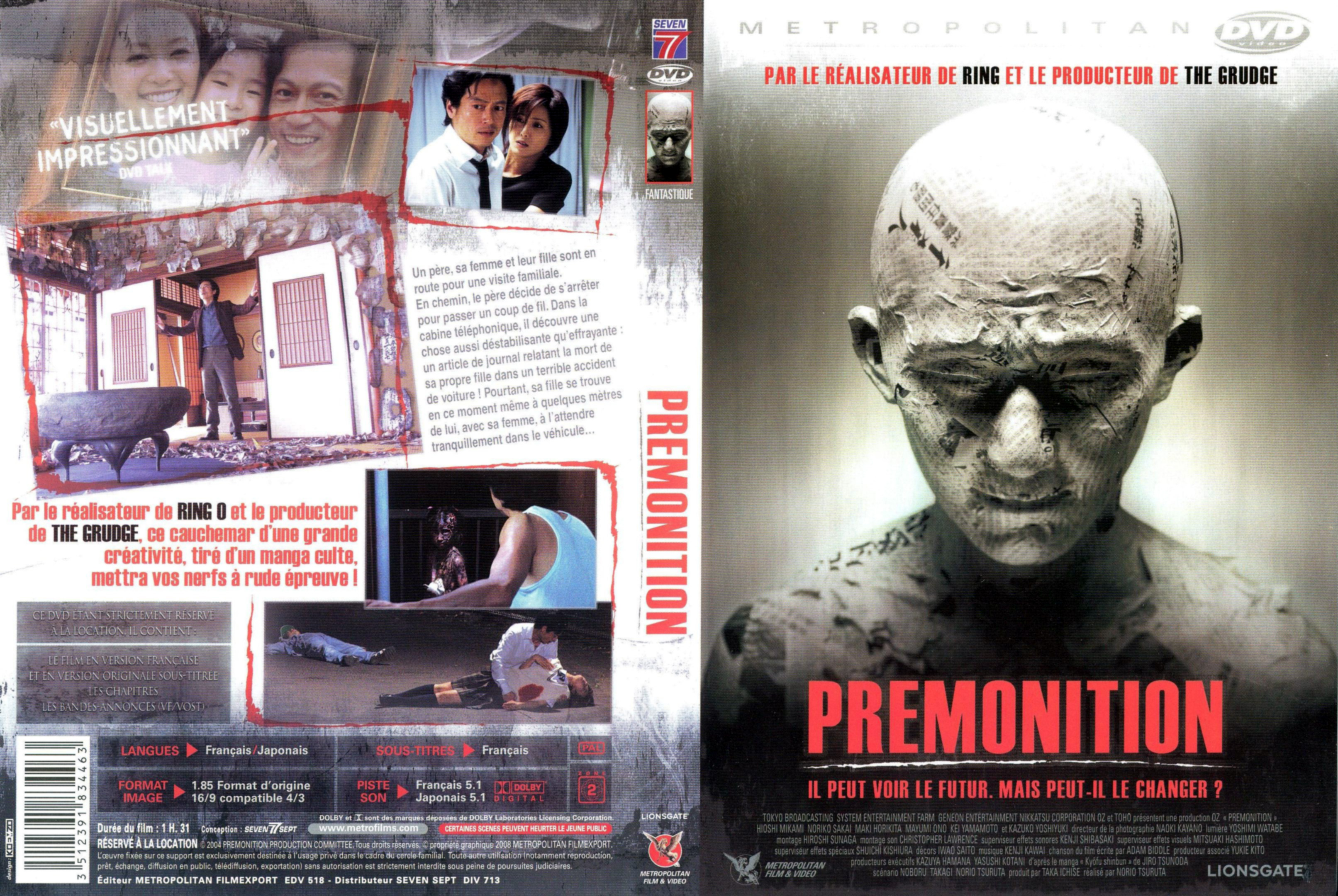 Jaquette DVD Premonition (2004)