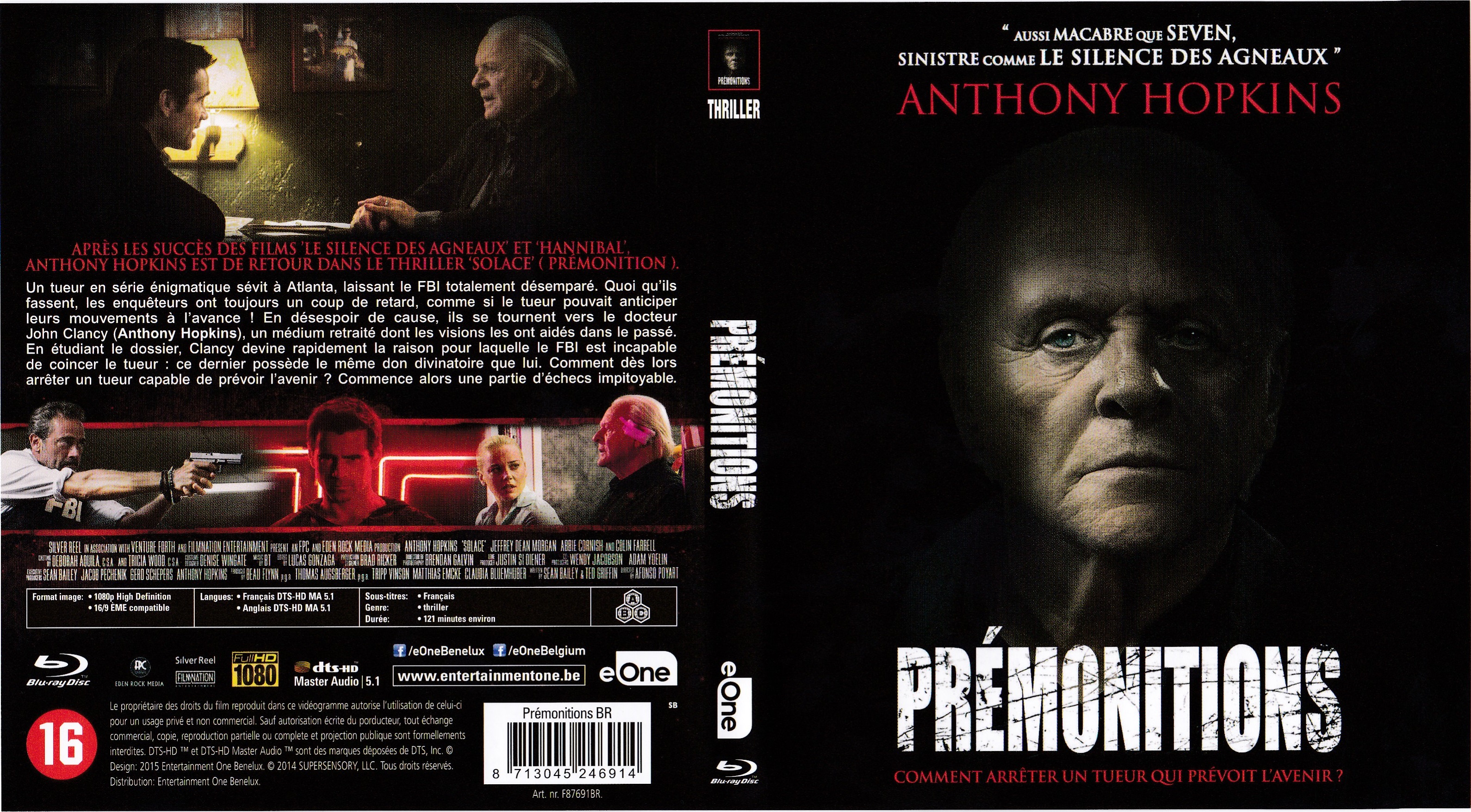 Jaquette DVD Prmonitions (2015) (BLU-RAY)