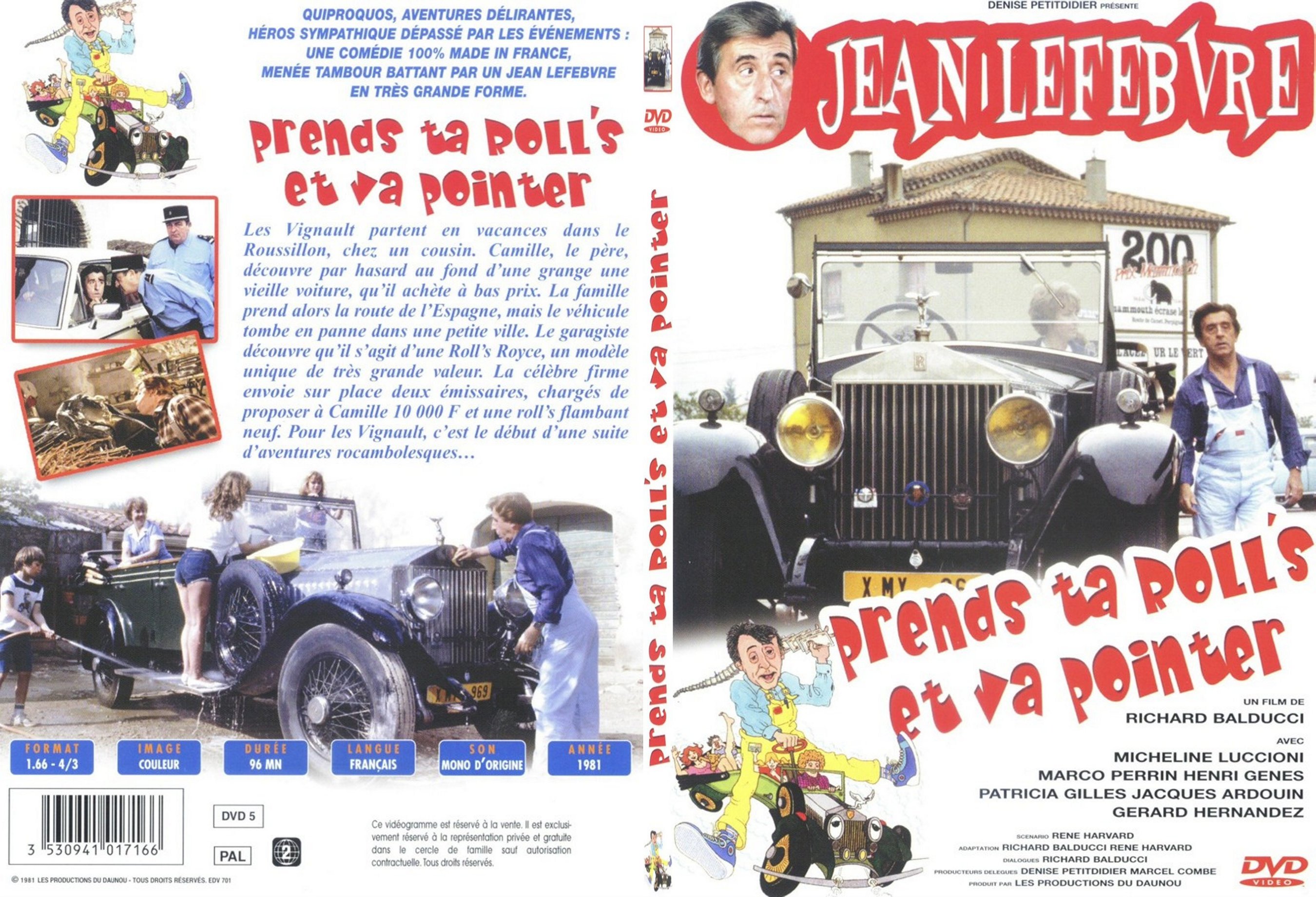 Jaquette DVD Prends ta Rolls et va pointer - SLIM