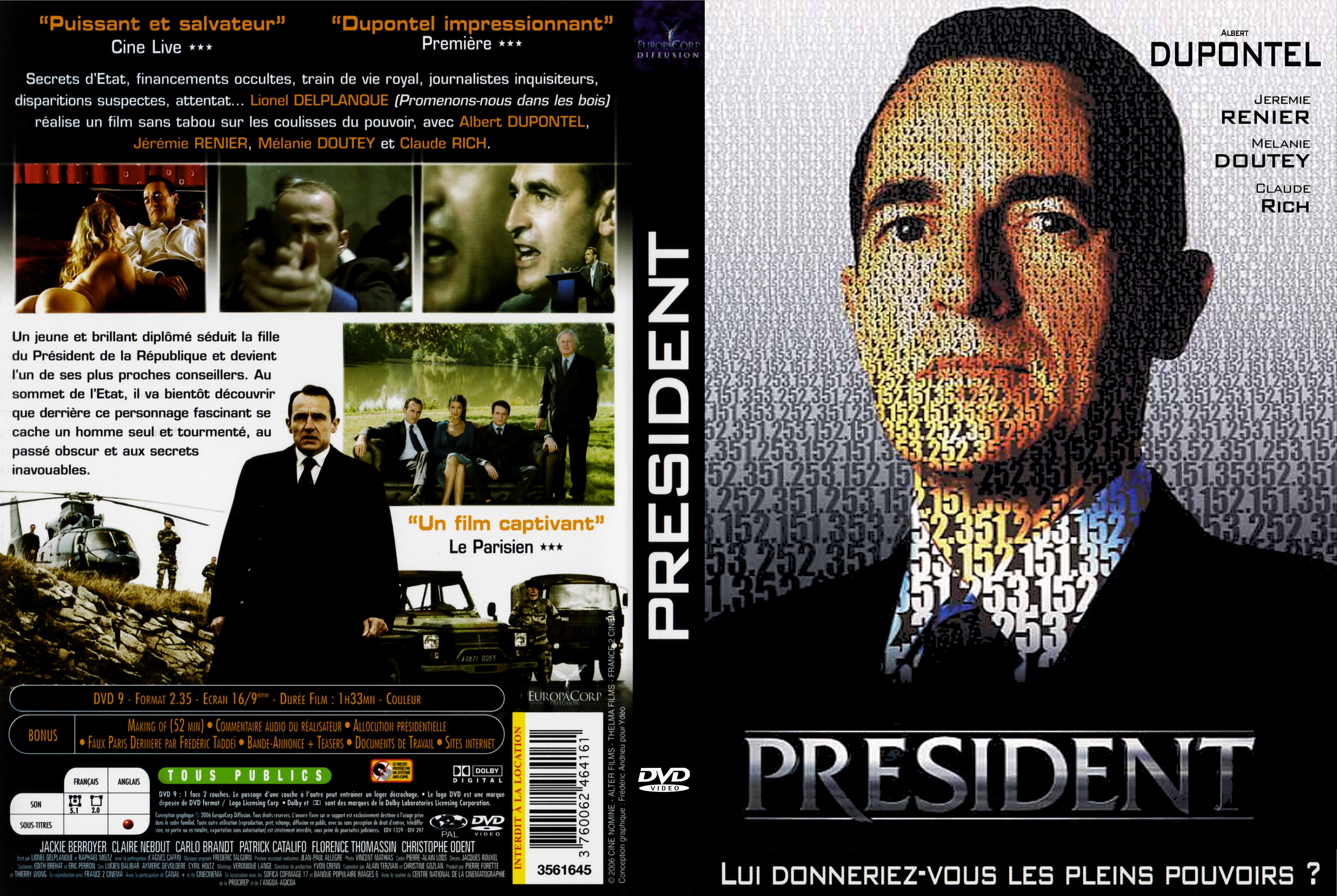 Jaquette DVD President v2