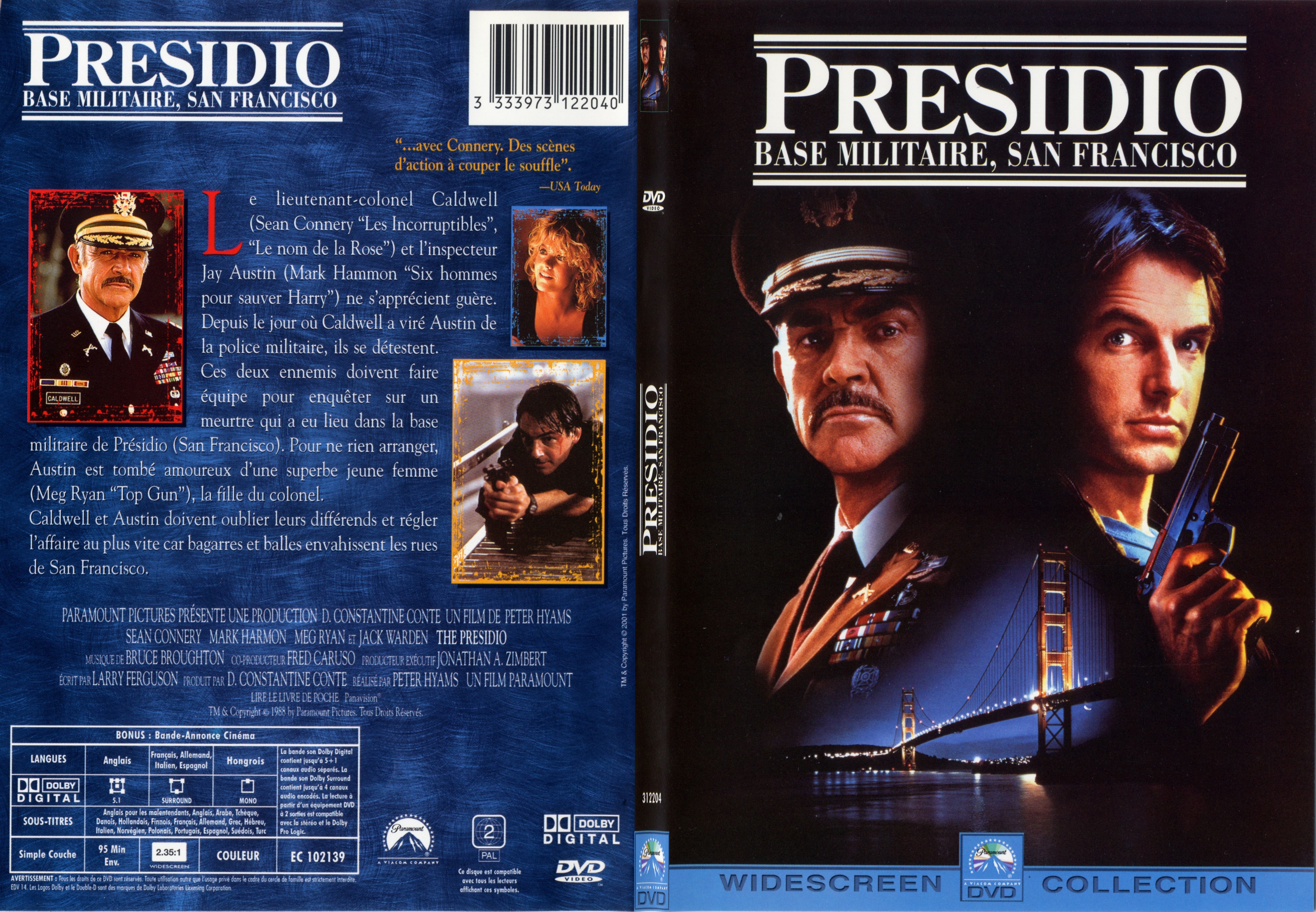 Jaquette DVD Presidio - SLIM