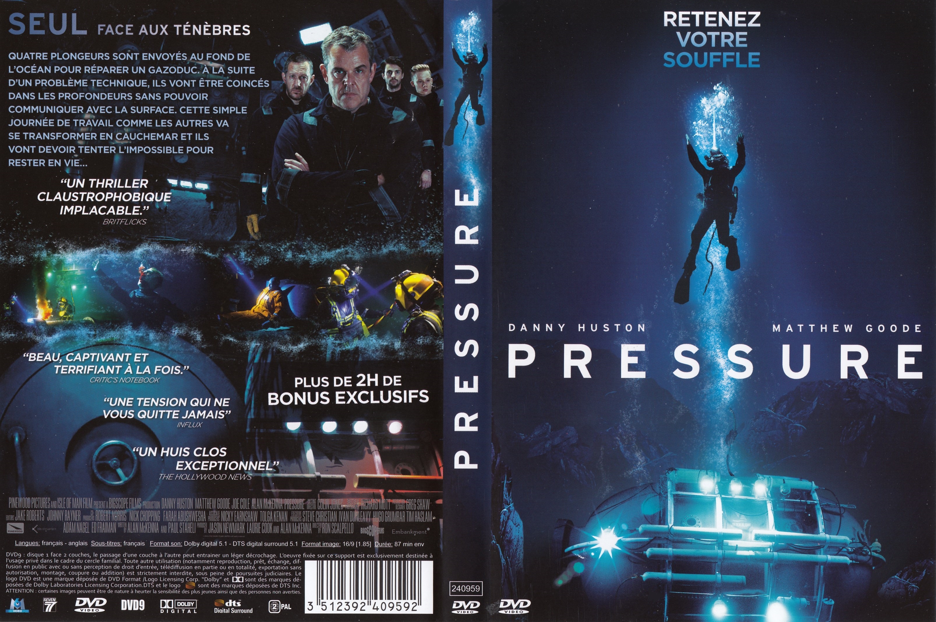 Jaquette DVD Pressure (2015)