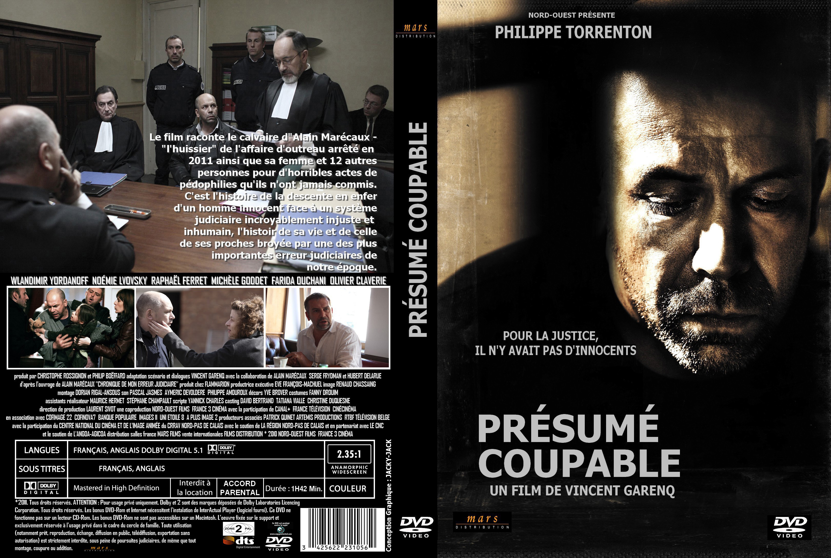Jaquette DVD Prsum Coupable (2011) custom