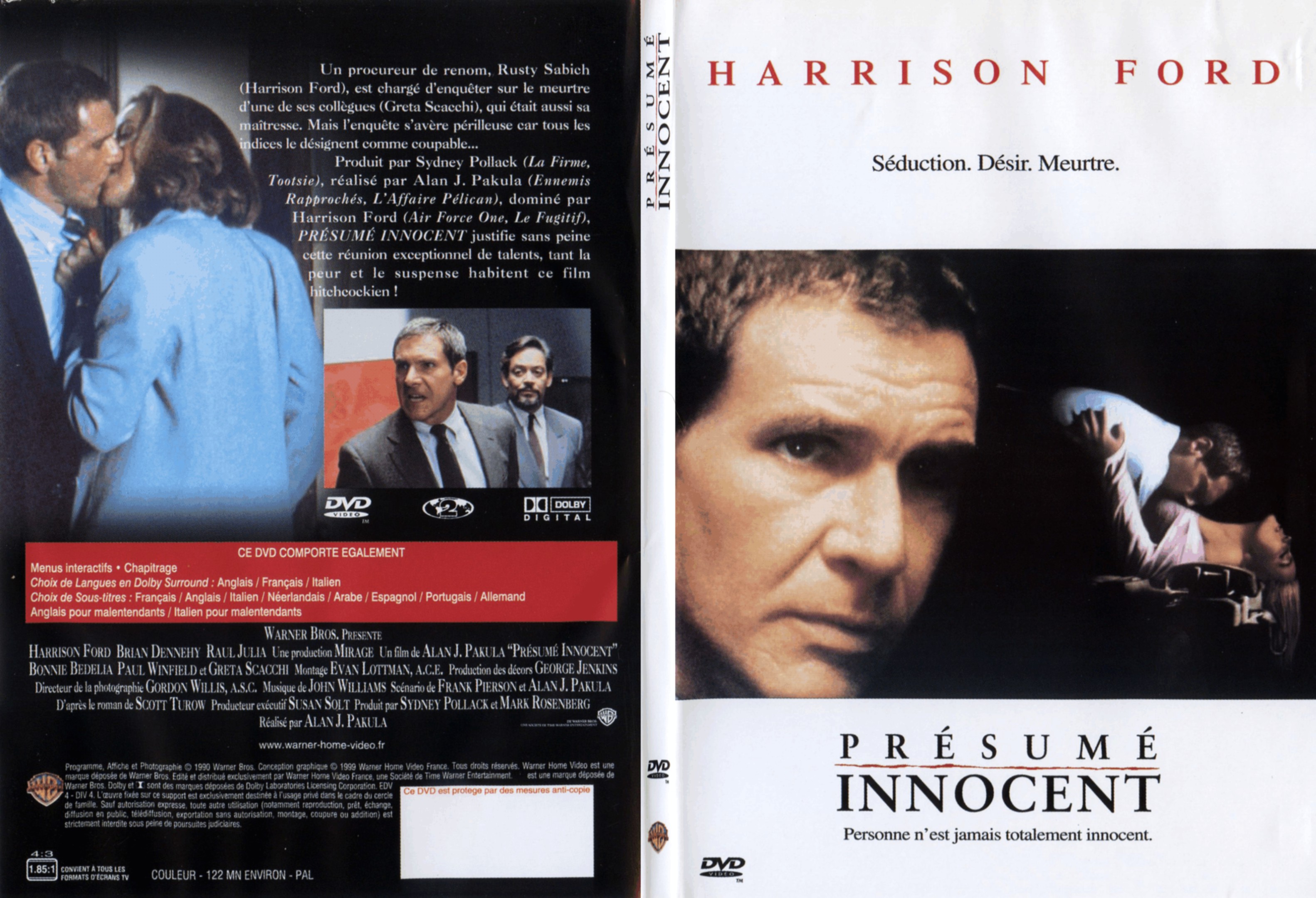 Jaquette DVD Presum innocent - SLIM