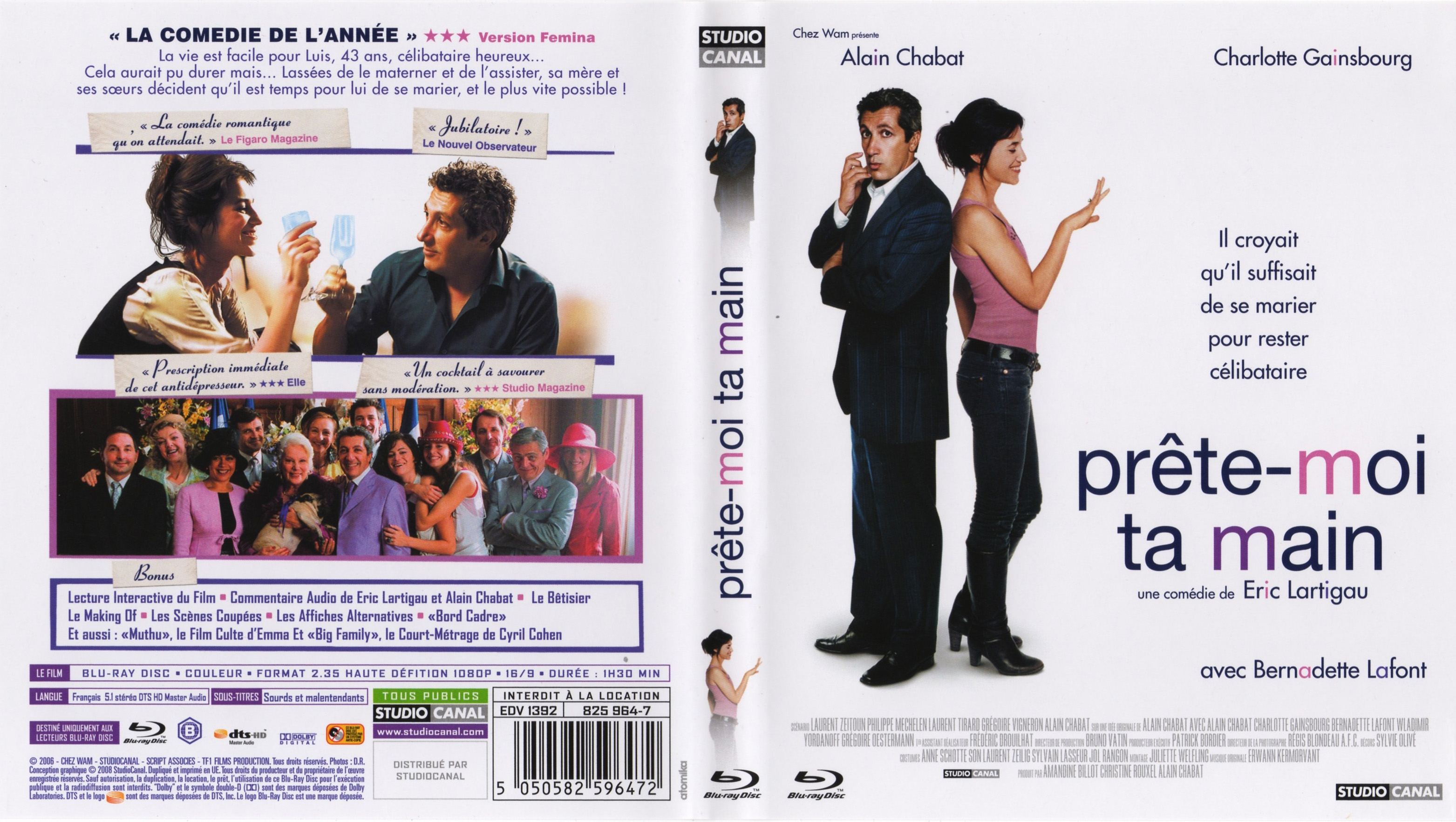 Jaquette DVD Prete-moi ta main (BLU-RAY)