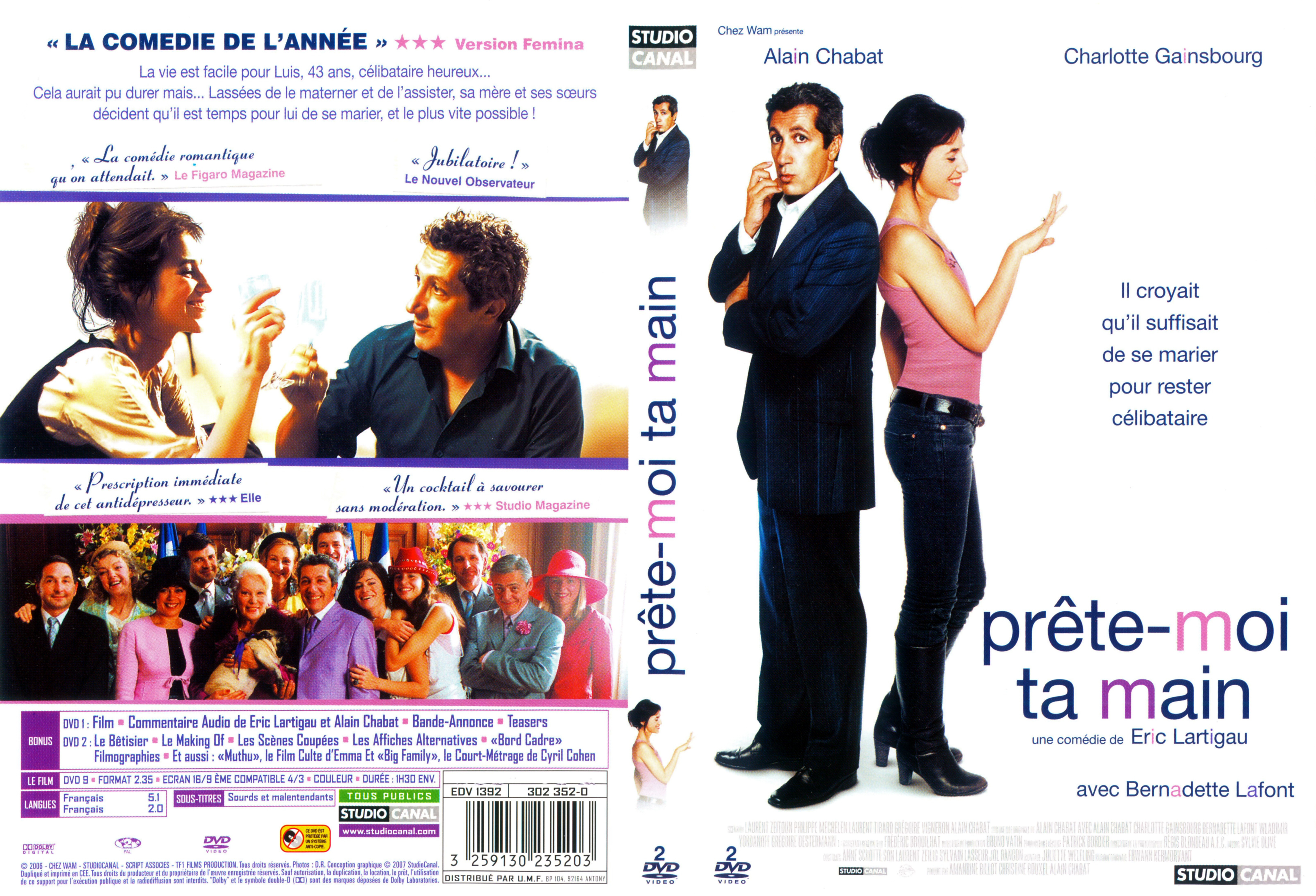 Jaquette DVD Prete-moi ta main v2