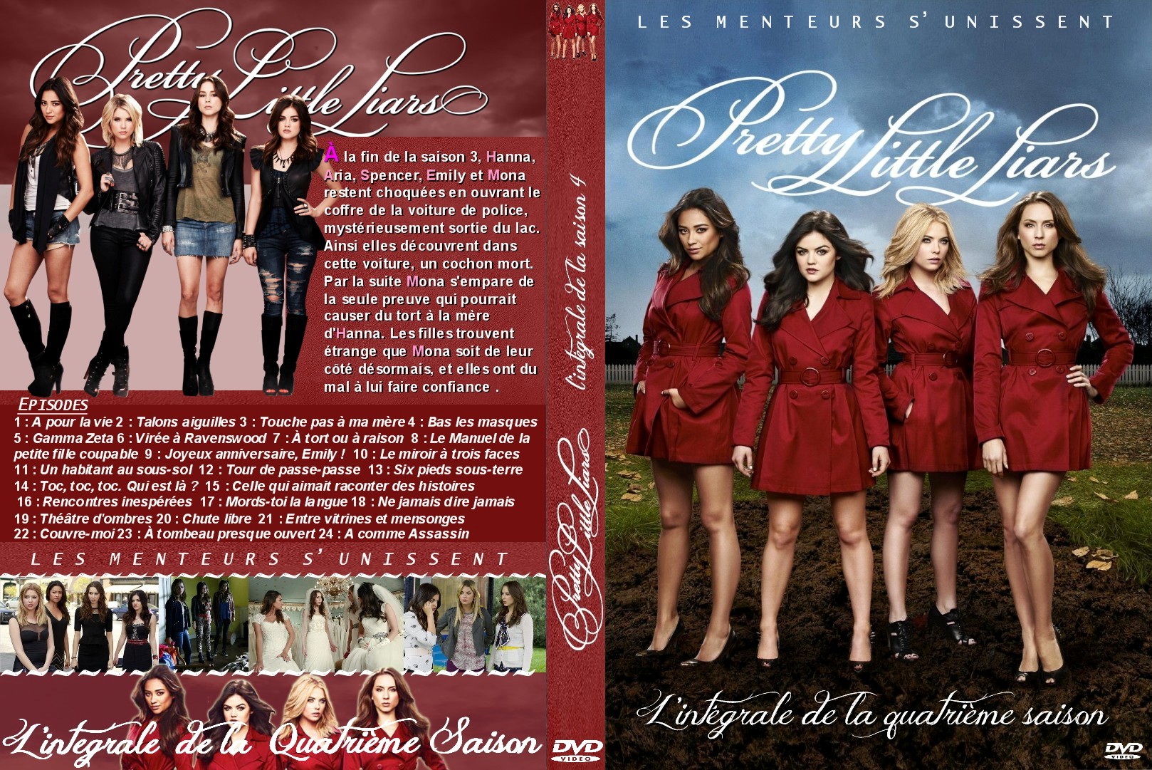 Jaquette DVD Pretty Little Liars Saison 4 custom