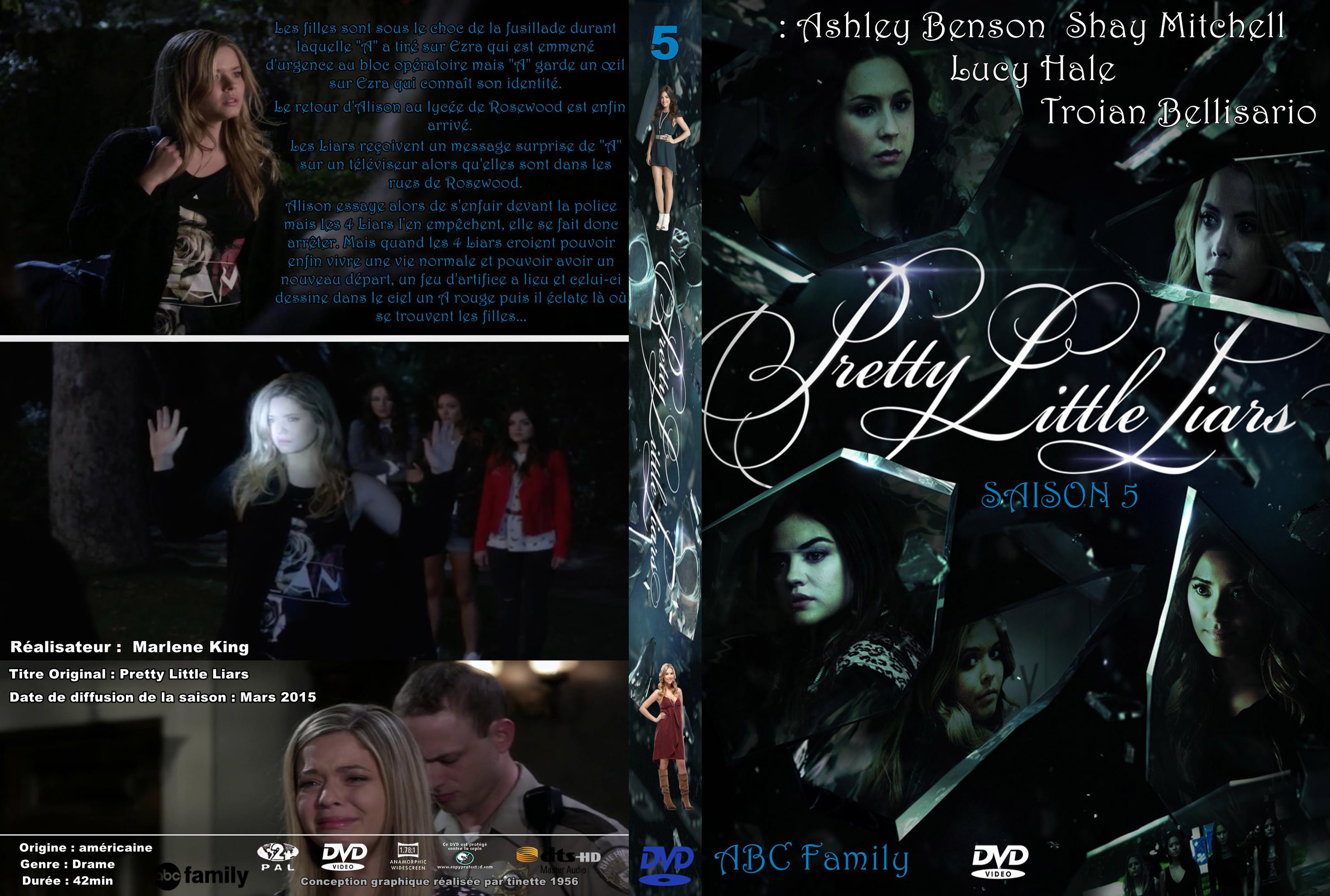 Jaquette DVD Pretty Little Liars Saison 5 custom