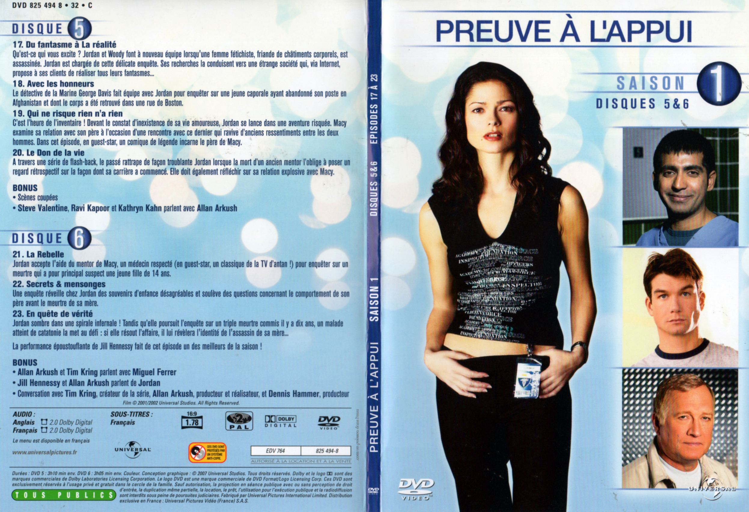 Jaquette DVD Preuve  l