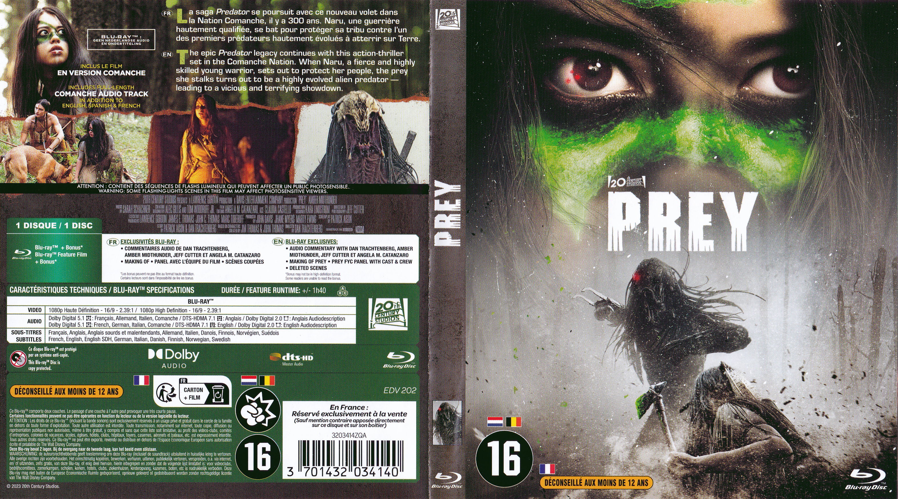 Jaquette DVD Prey (BLU-RAY)