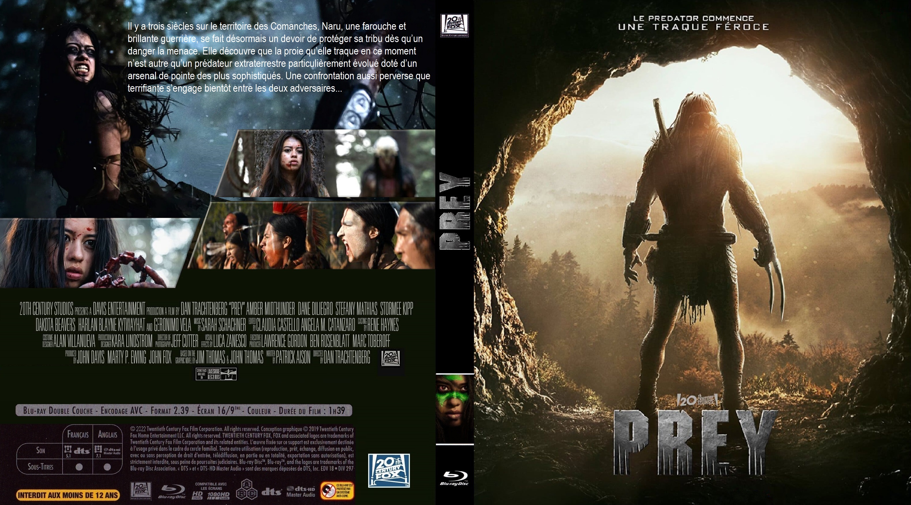 Jaquette DVD Prey custom (BLU-RAY) v2