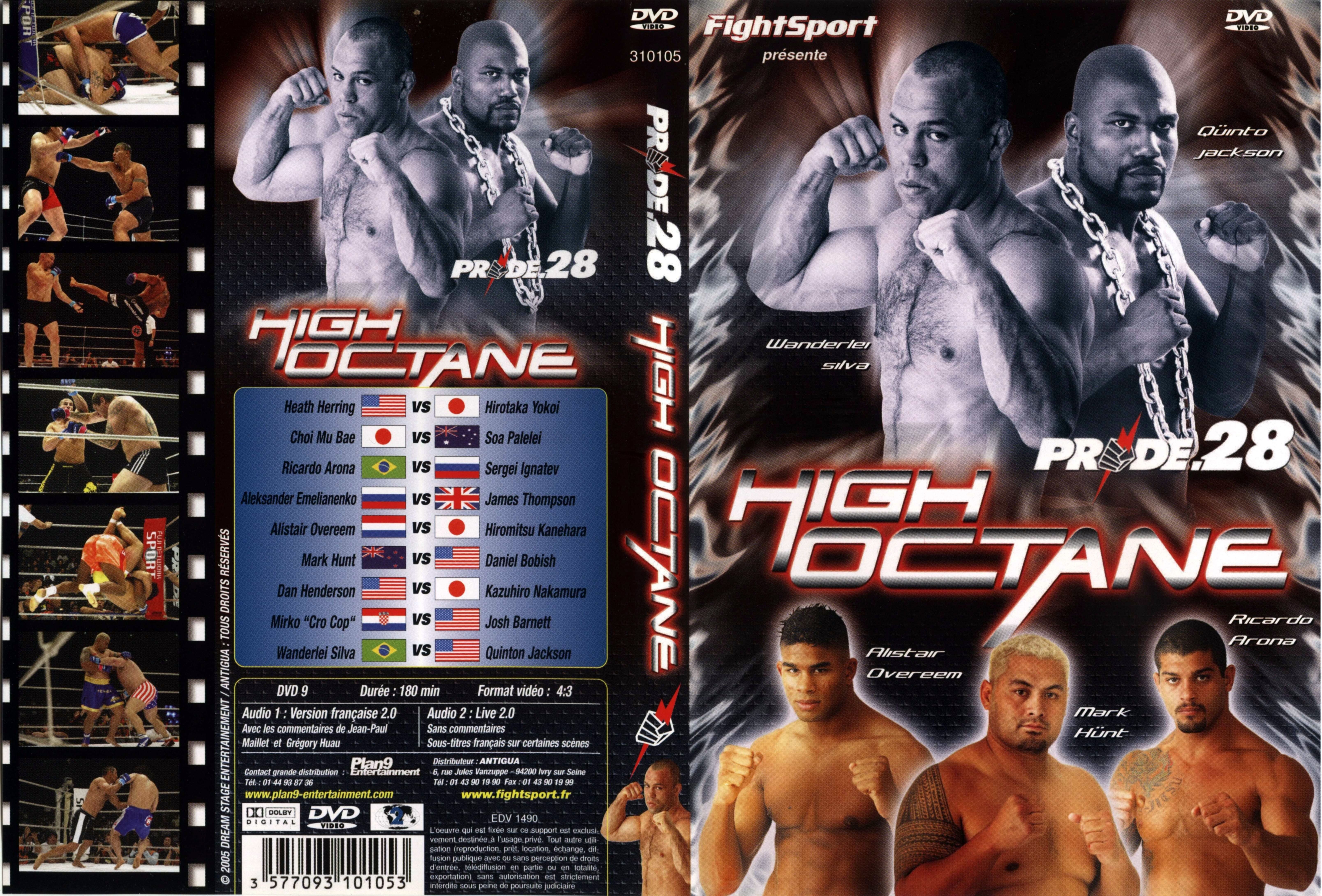 Jaquette DVD Pride 28 High octane