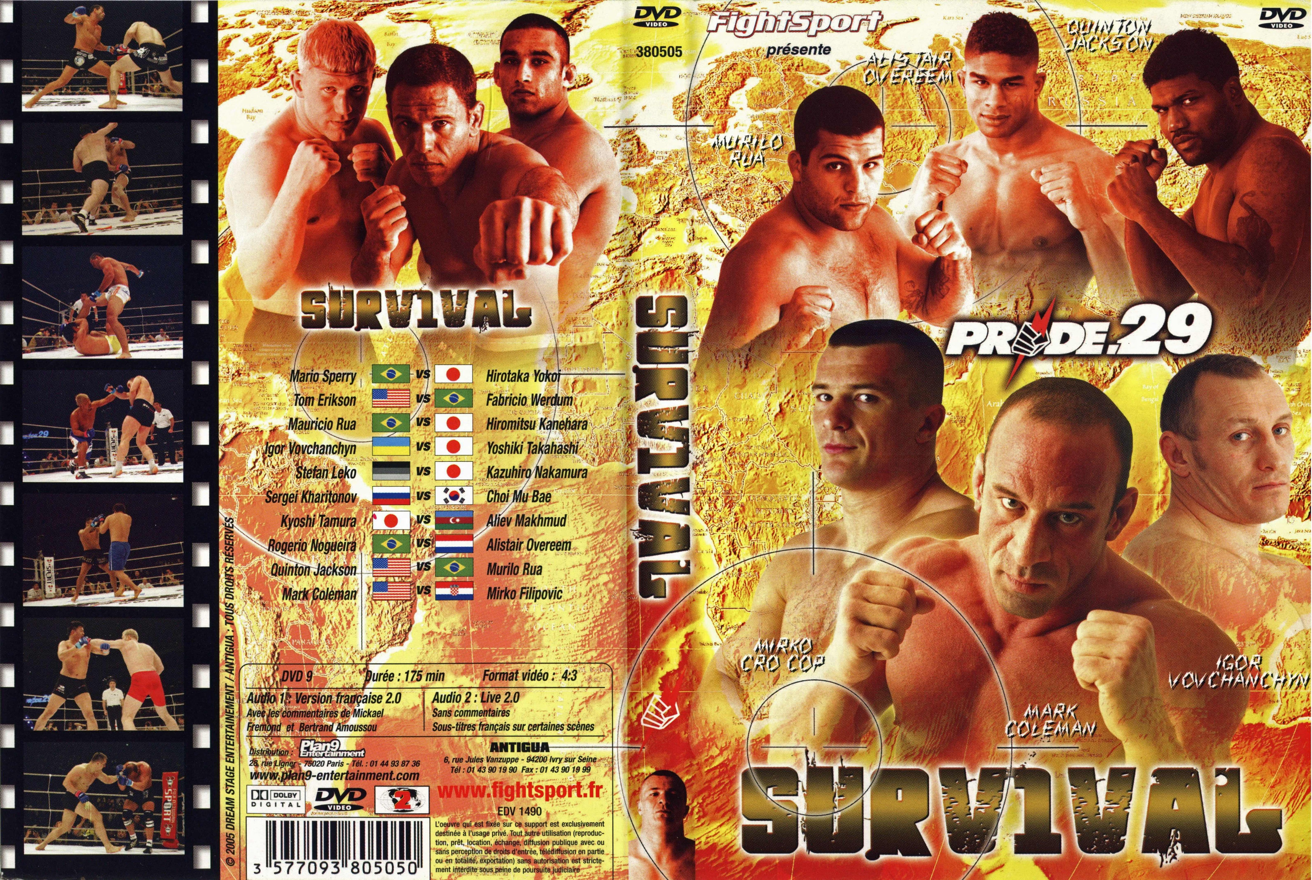 Jaquette DVD Pride 29 survival