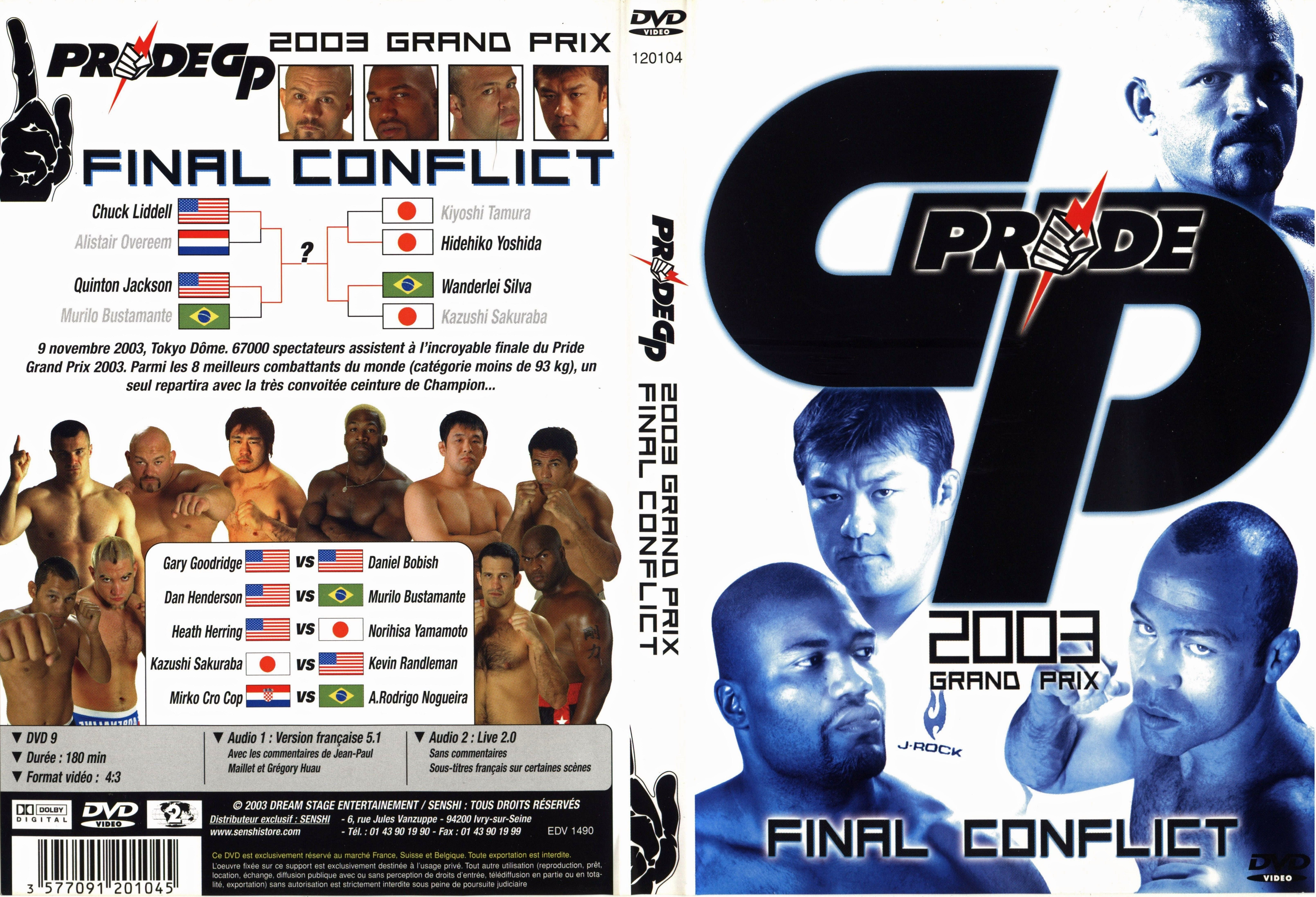 Jaquette DVD Pride gp 2003 Final conflict