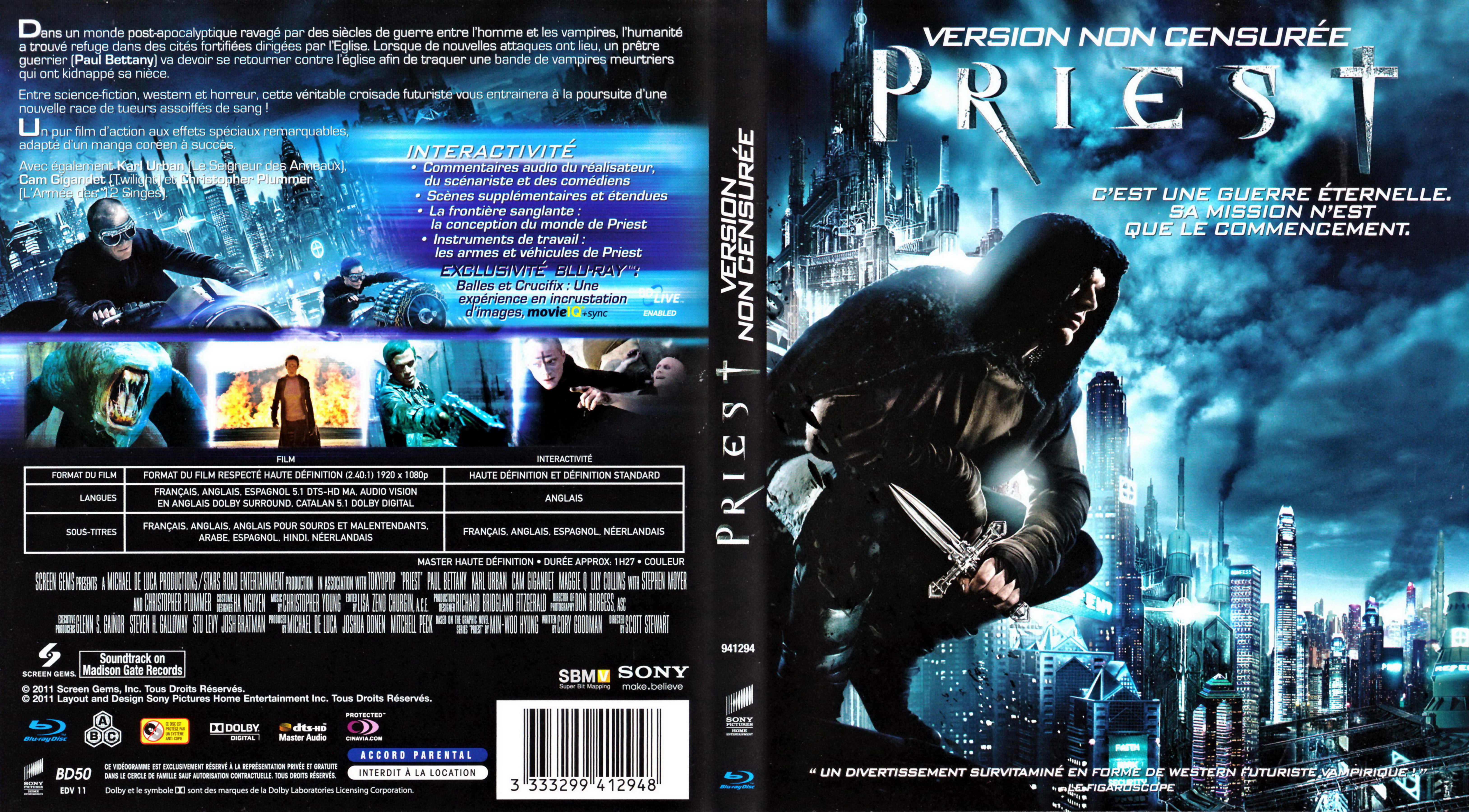 Jaquette DVD Priest (BLU-RAY)