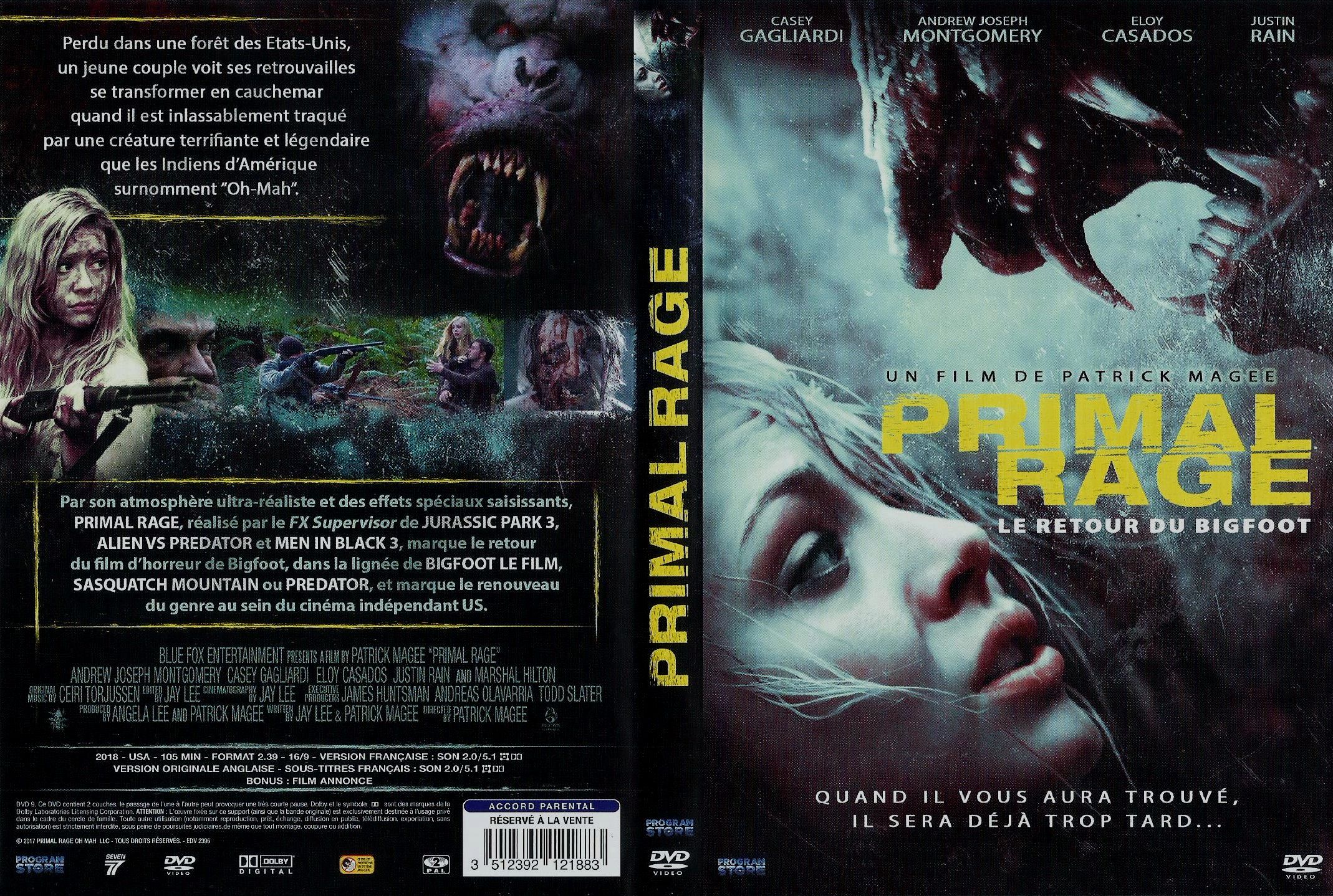 Jaquette DVD Primal Rage (2018)