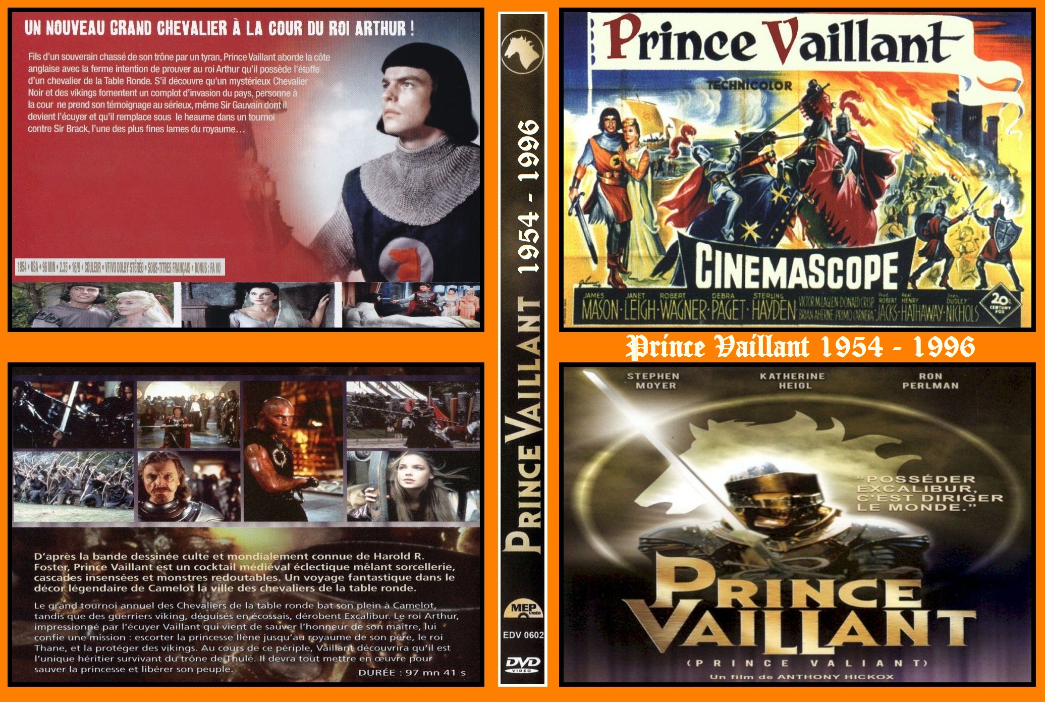 Jaquette DVD Prince Vaillant 1954 - 1996 Custom 