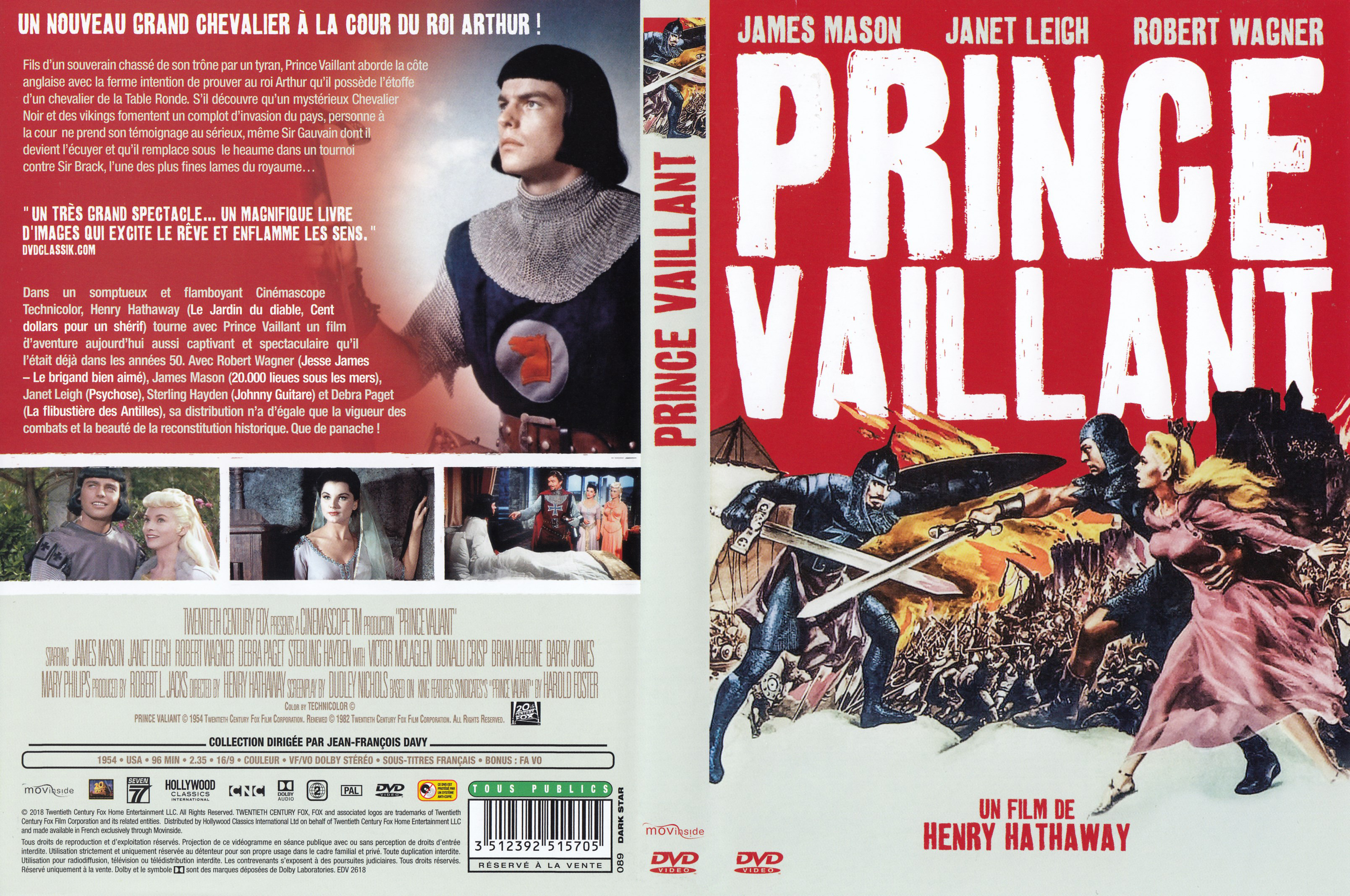 Jaquette DVD Prince Vaillant (1954)