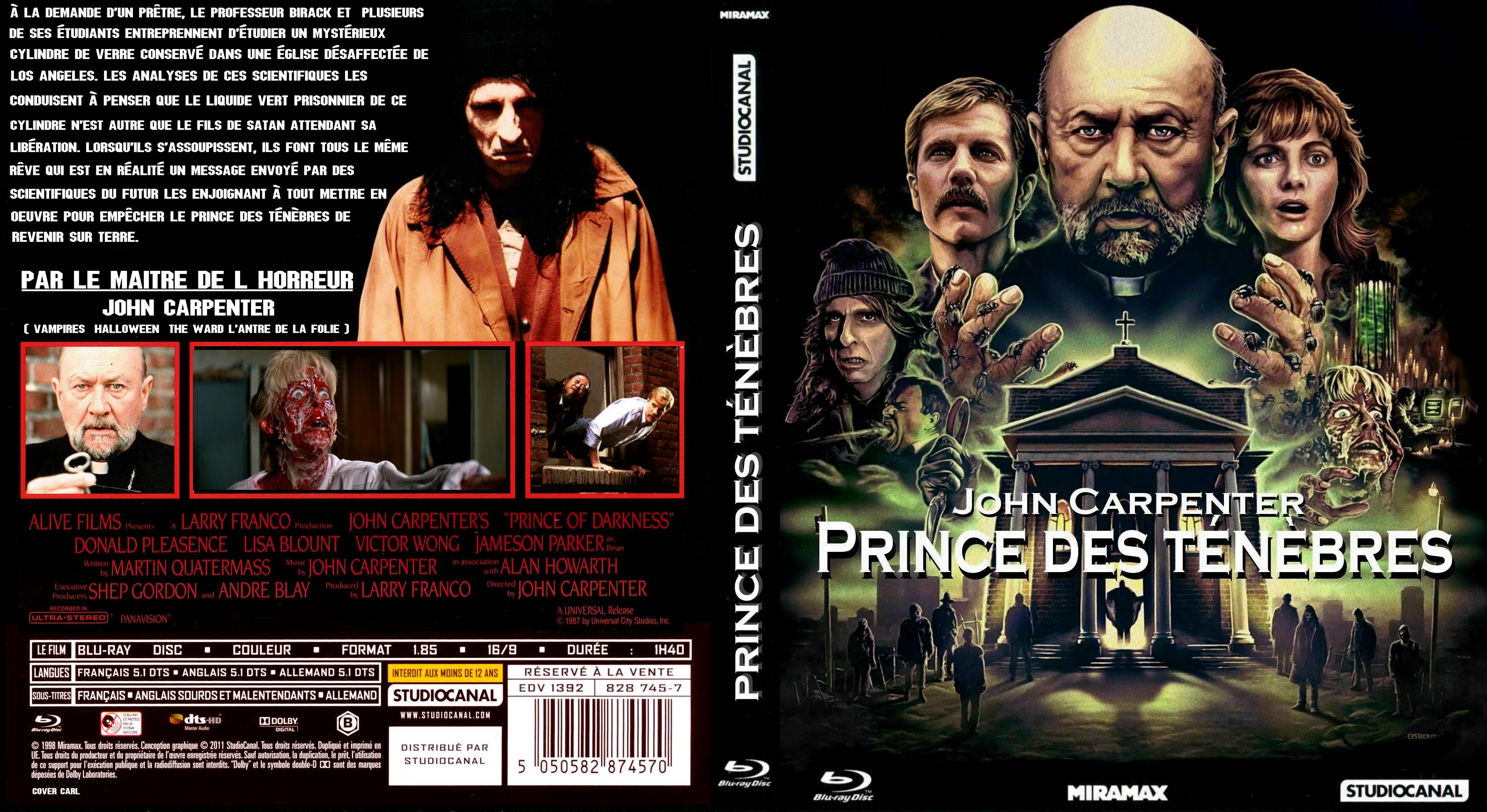 Jaquette DVD Prince des tnbres custom (BLU-RAY)