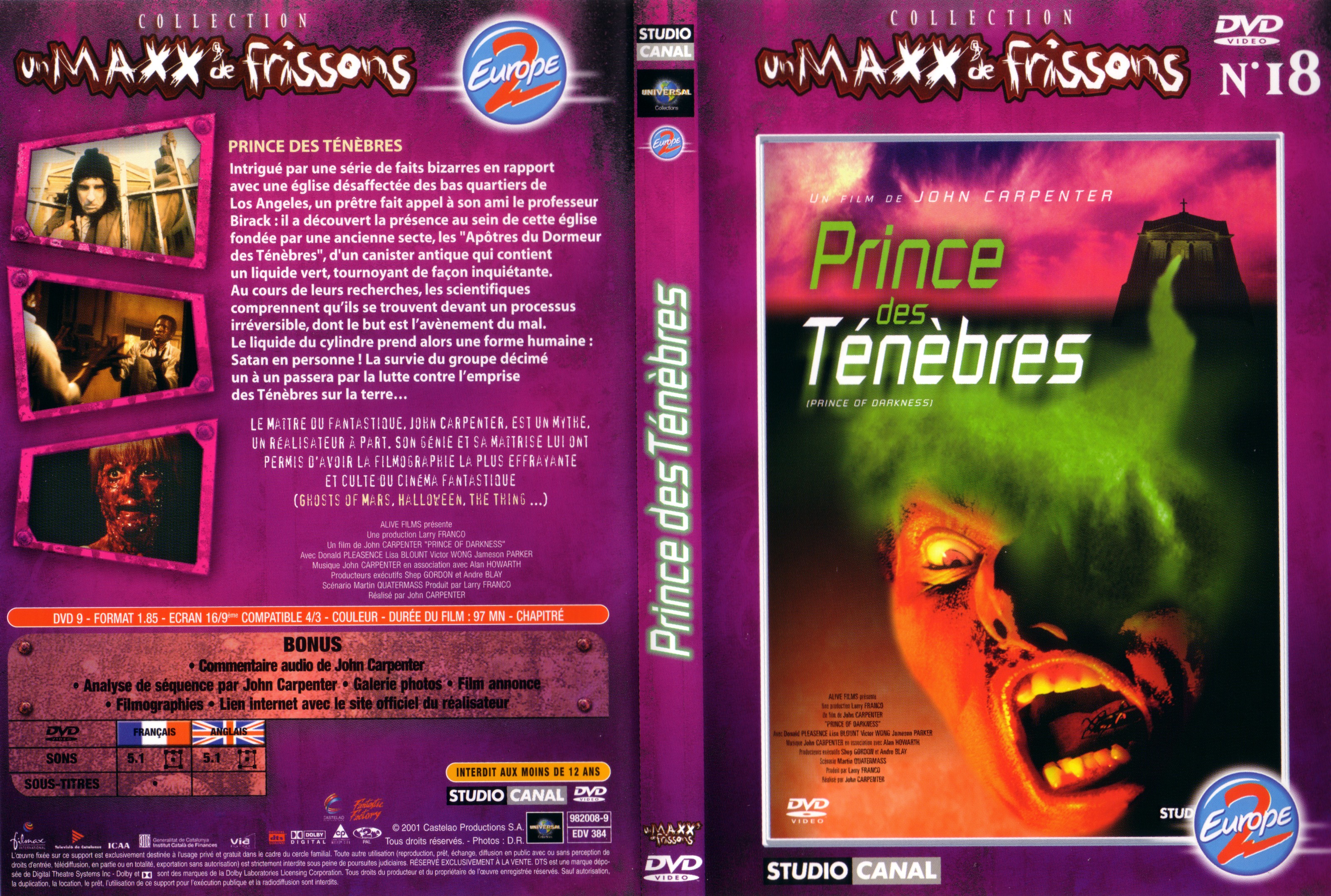 Jaquette DVD Prince des tnbres v2