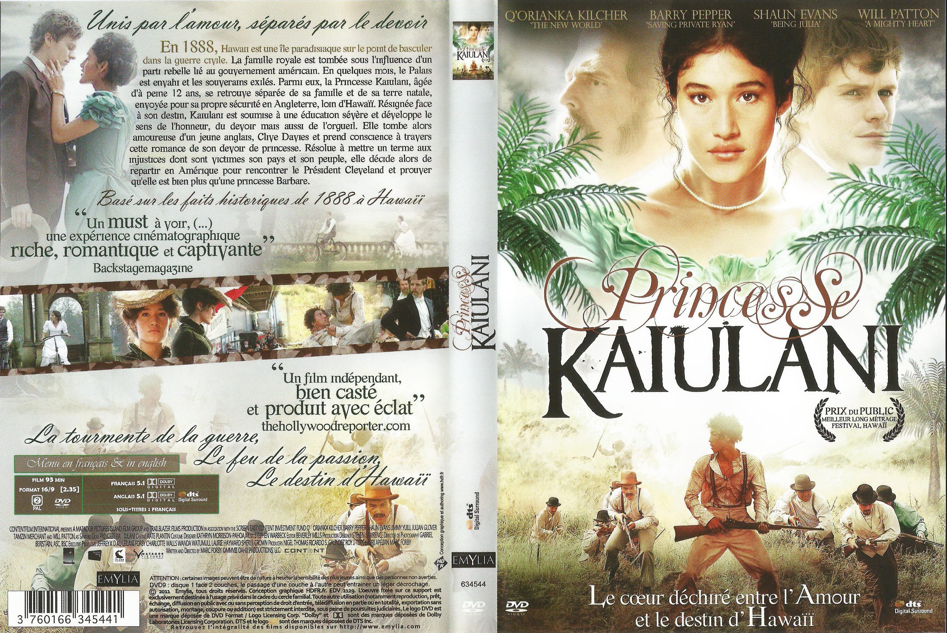 Jaquette DVD Princesse Kaiulani