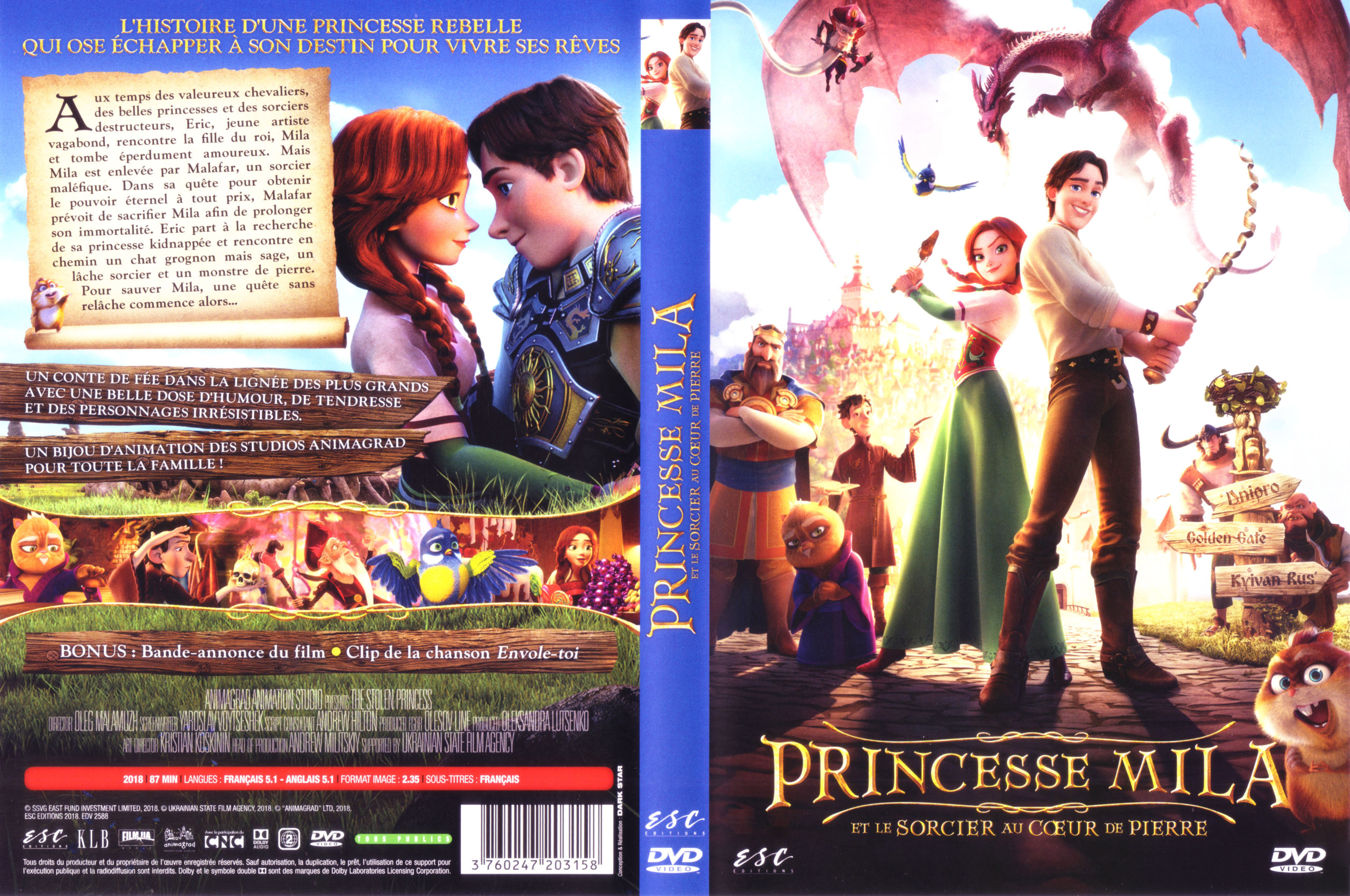 Jaquette DVD Princesse Mila