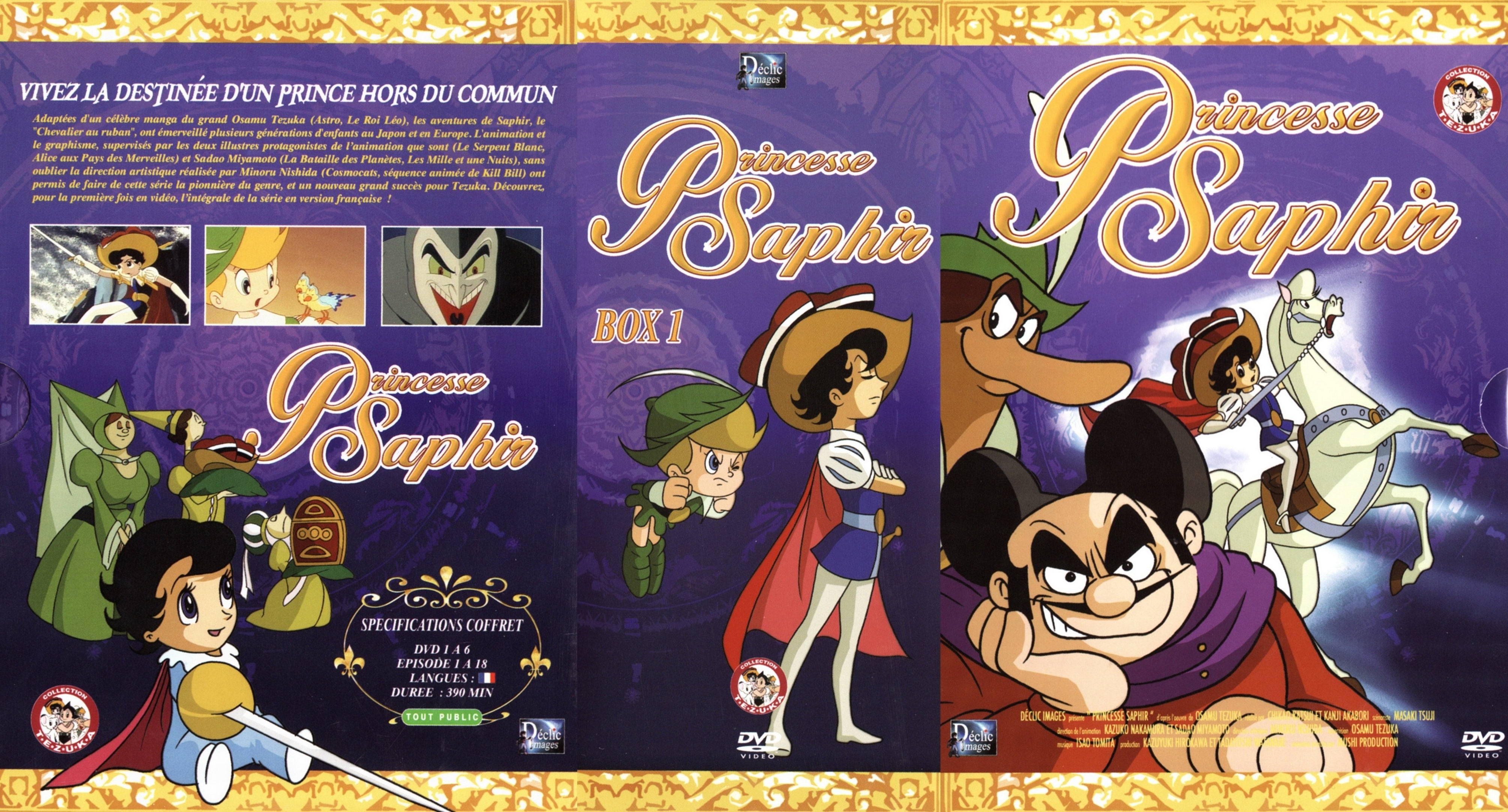 Jaquette DVD Princesse Saphir COFFRET 1