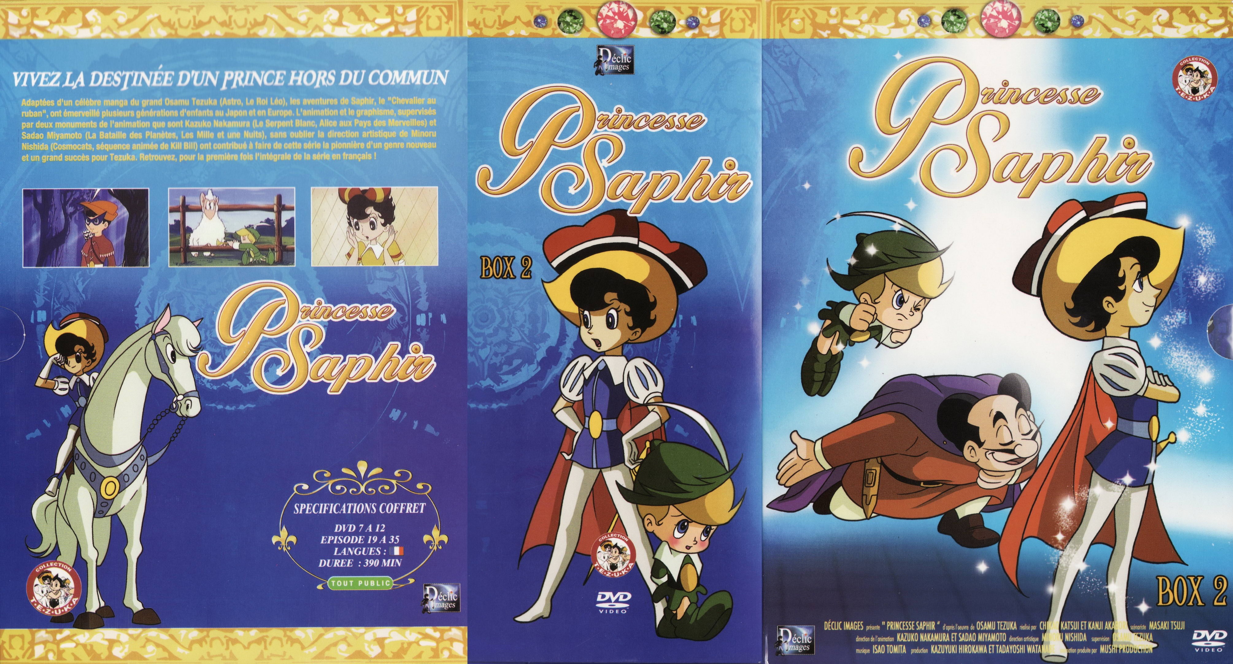 Jaquette DVD Princesse Saphir COFFRET 2