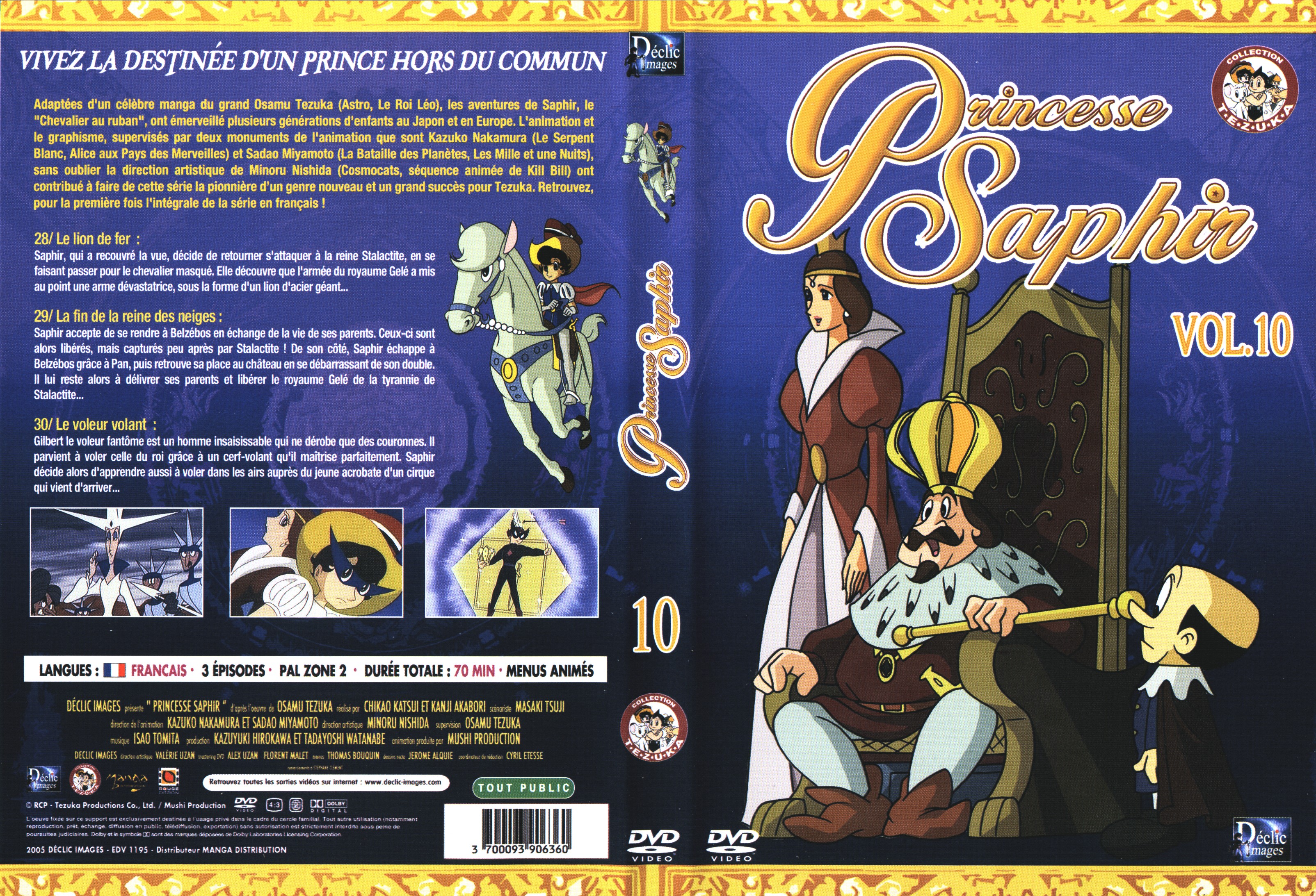 Jaquette DVD Princesse Saphir vol 10