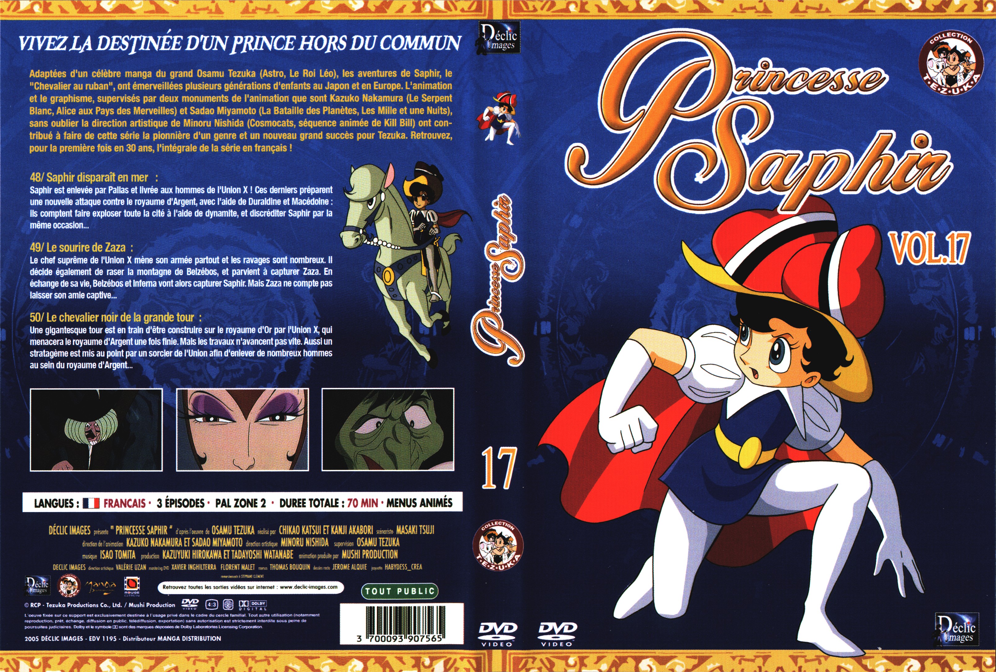 Jaquette DVD Princesse Saphir vol 17