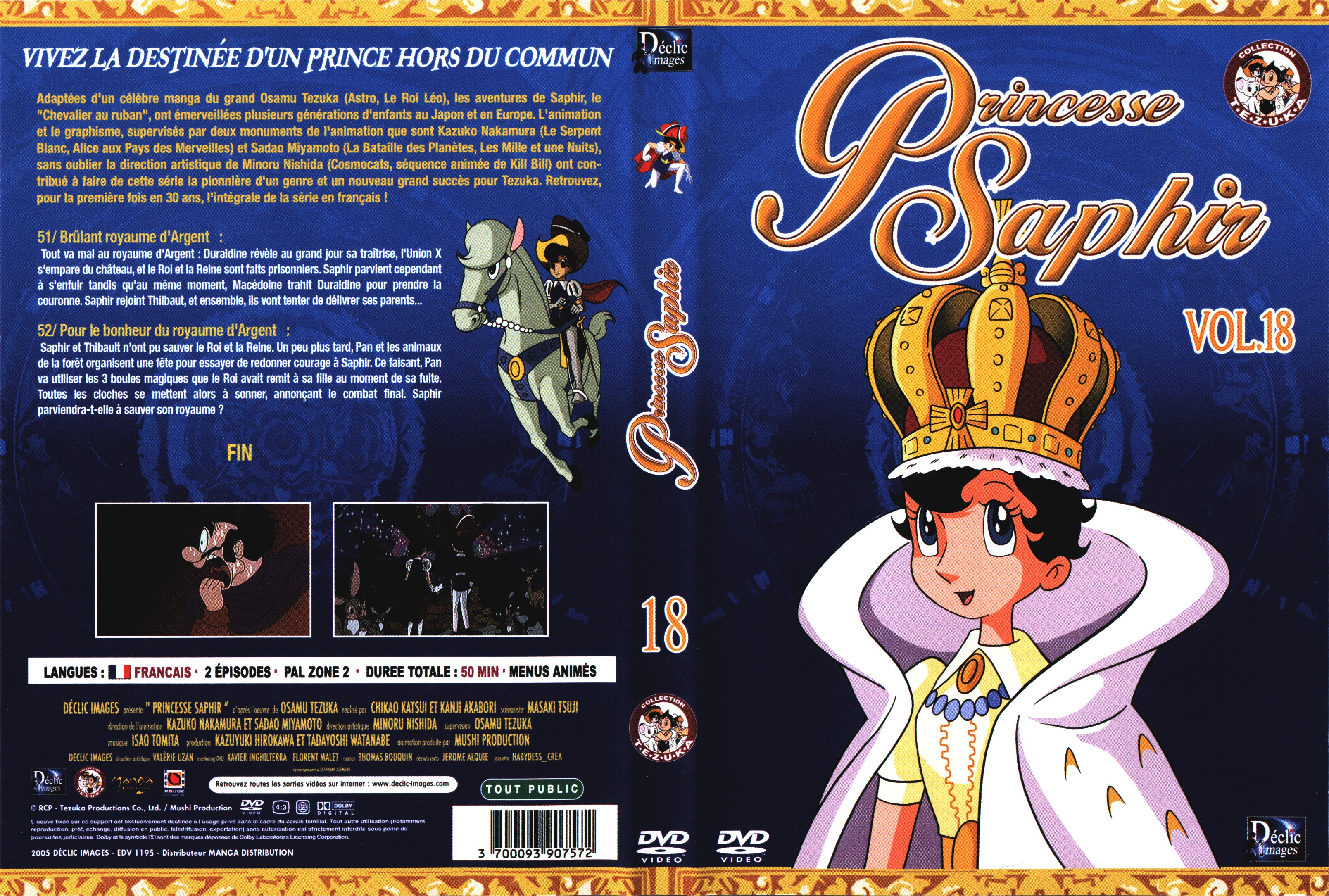 Jaquette DVD Princesse Saphir vol 18