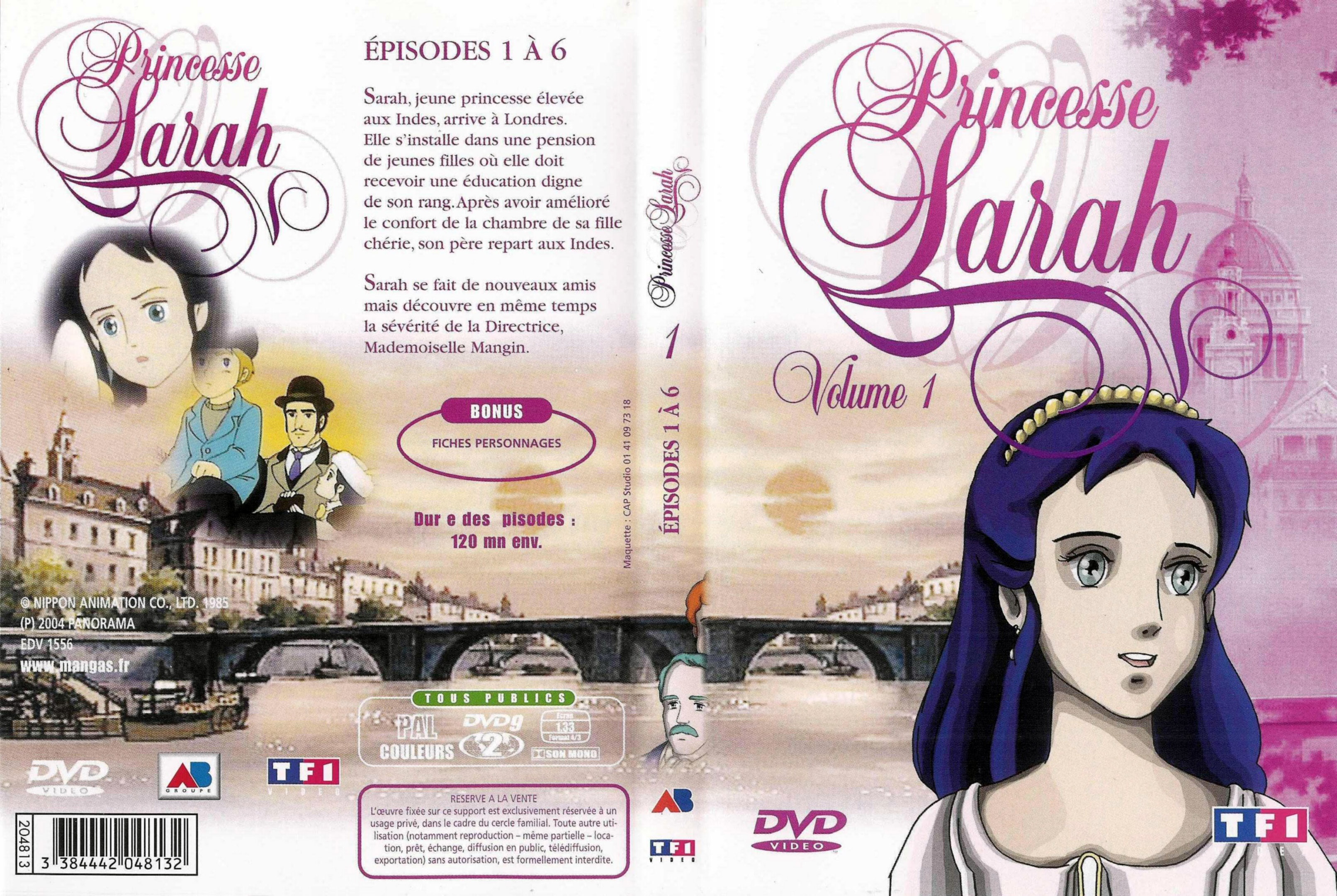 Jaquette DVD Princesse Sarah vol 1