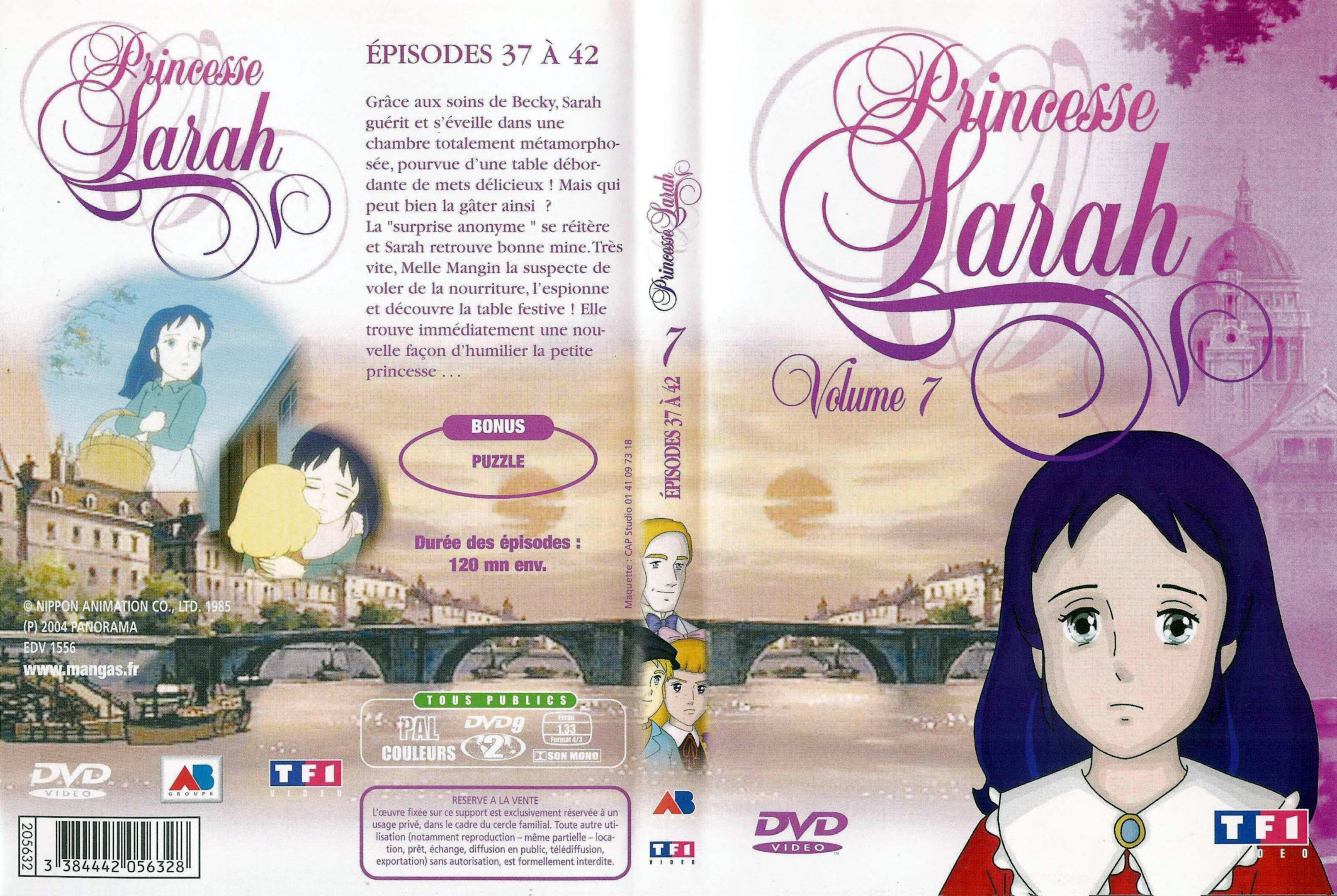 Jaquette DVD Princesse Sarah vol 7