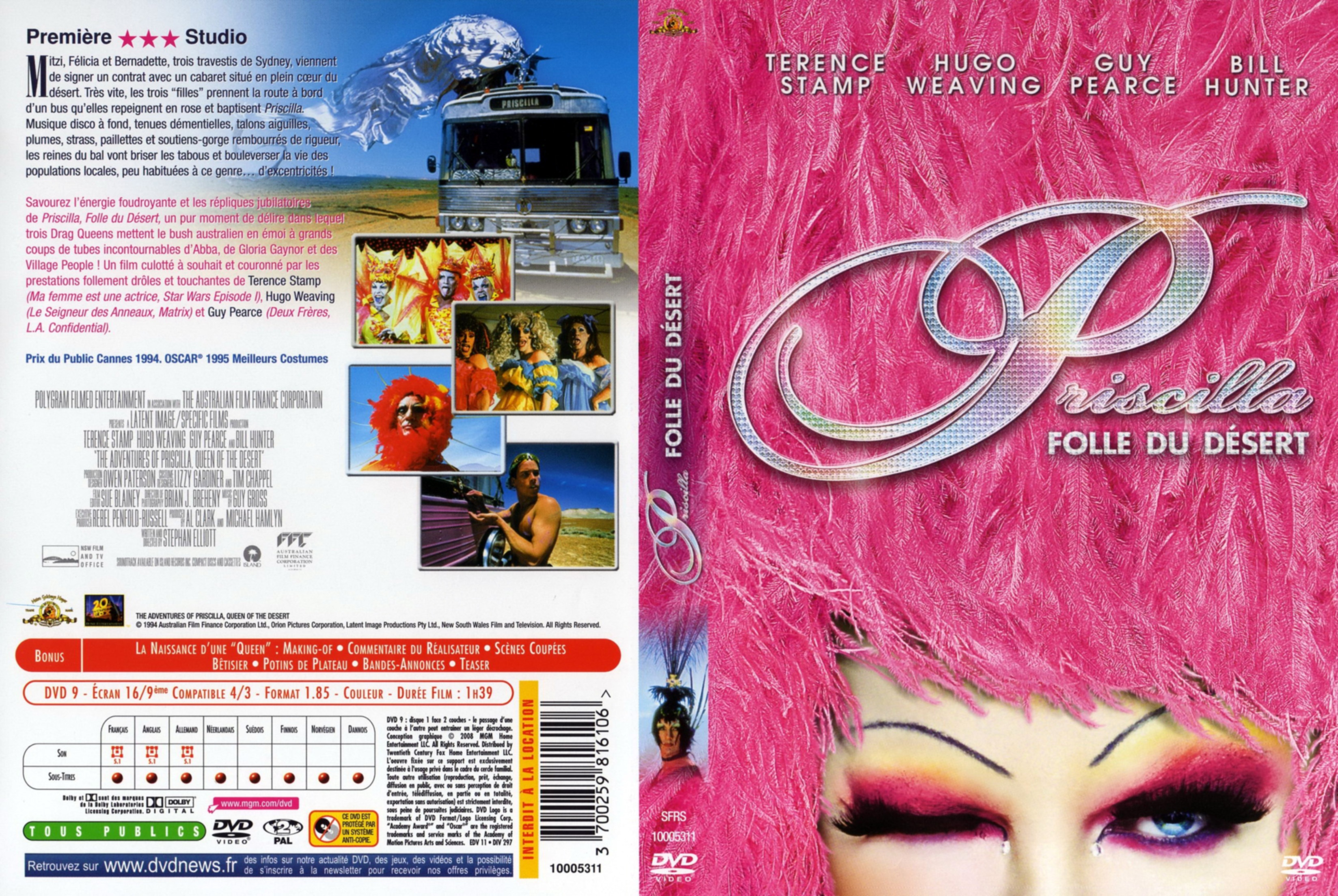 Jaquette DVD Priscilla folle du dsert