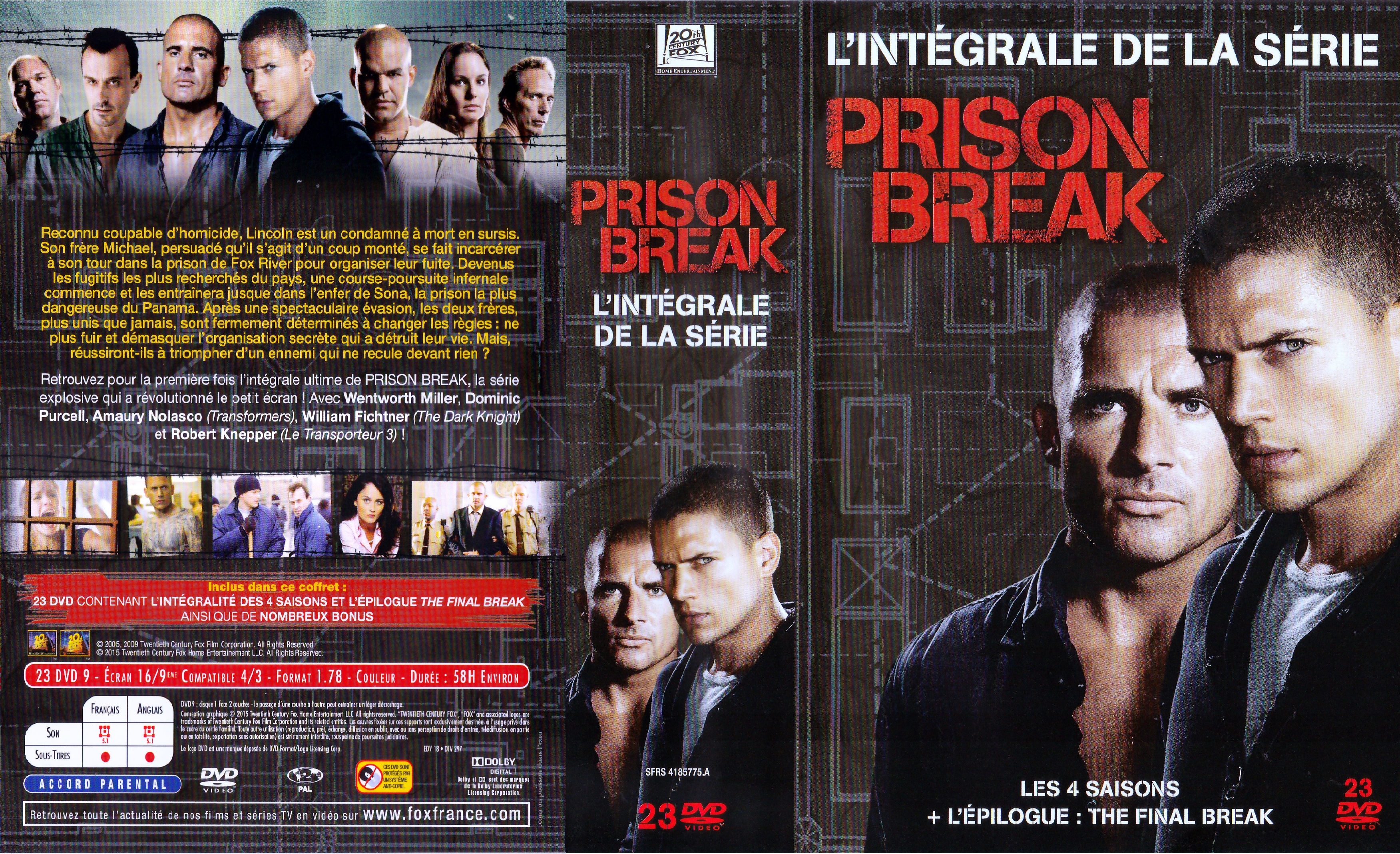 Jaquette DVD Prison Break (Intgrale 4 saisons)